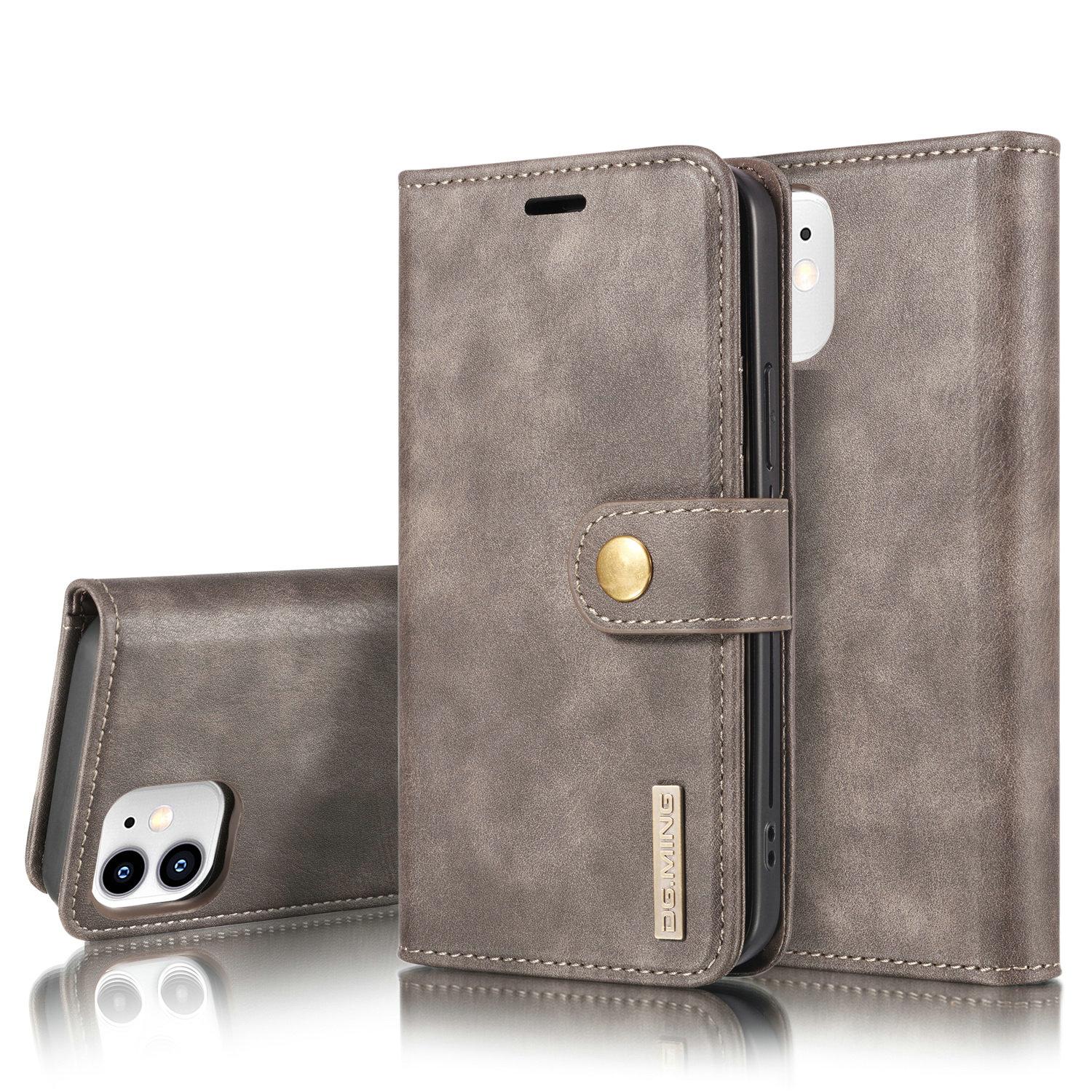 Cover portafoglio Magnet Wallet iPhone 12 Mini Brown