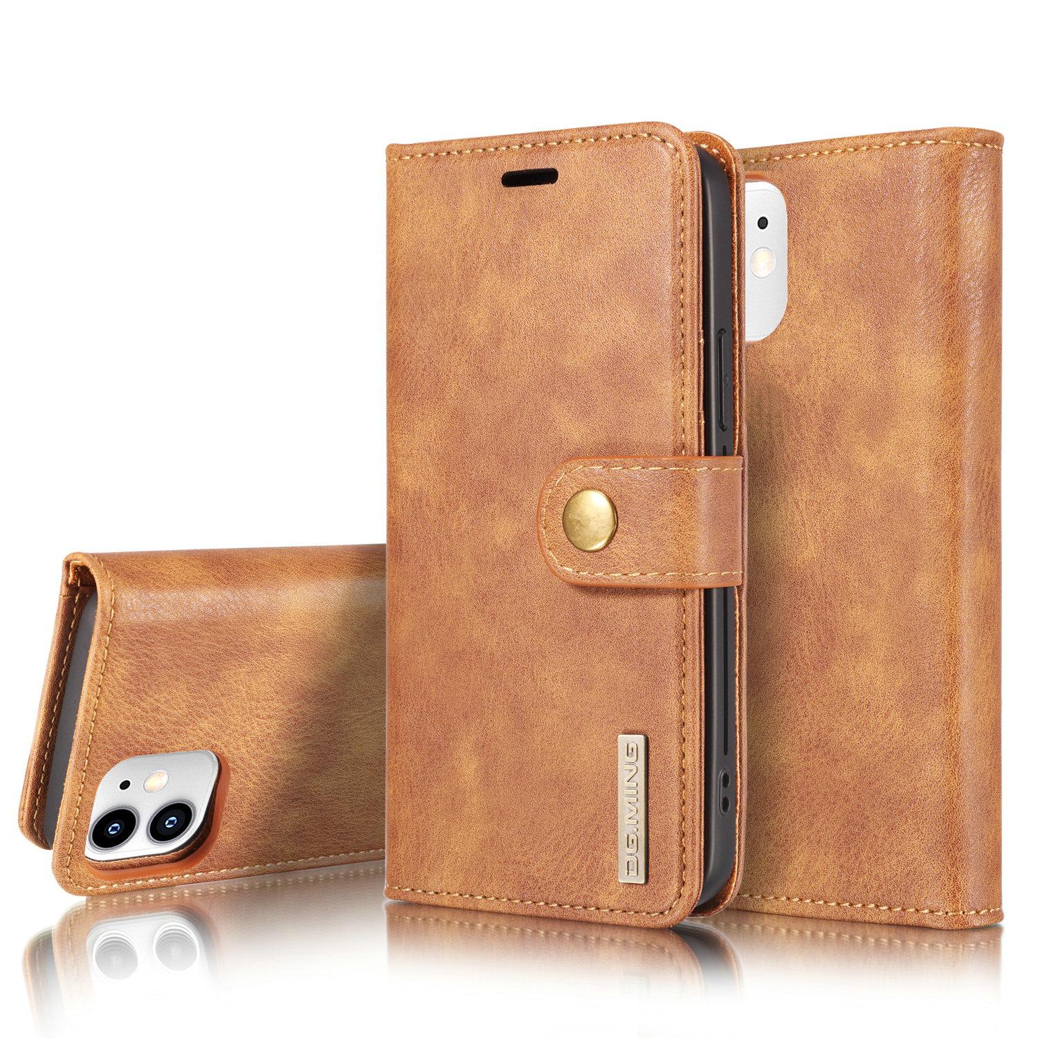 Cover portafoglio Magnet Wallet iPhone 12 Mini Cognac