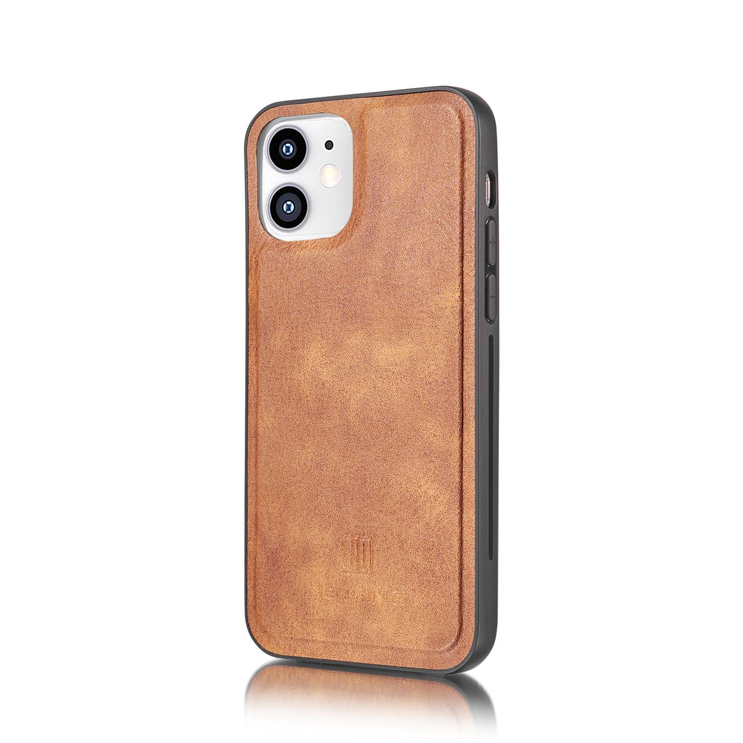 Cover portafoglio Magnet Wallet iPhone 12 Mini Cognac