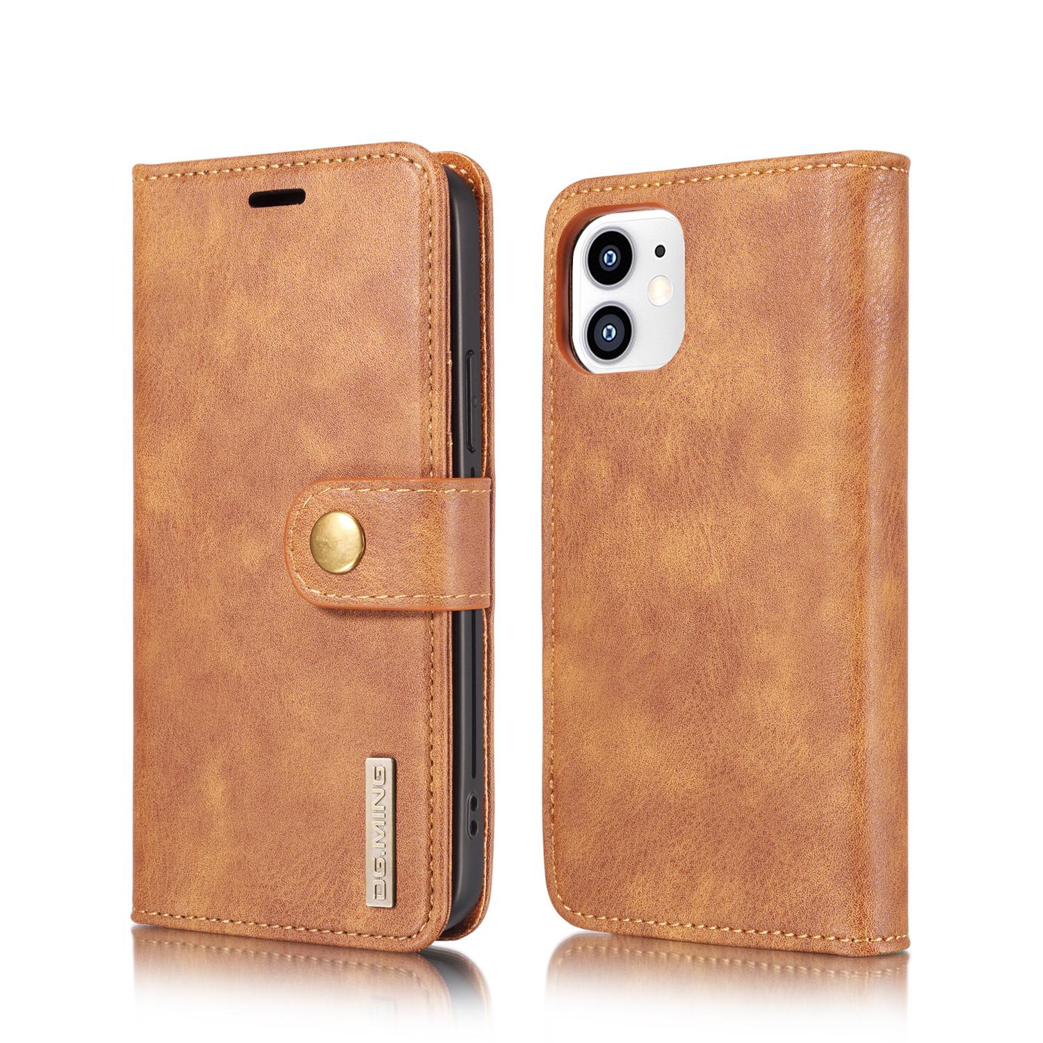 Cover portafoglio Magnet Wallet iPhone 12 Mini Cognac