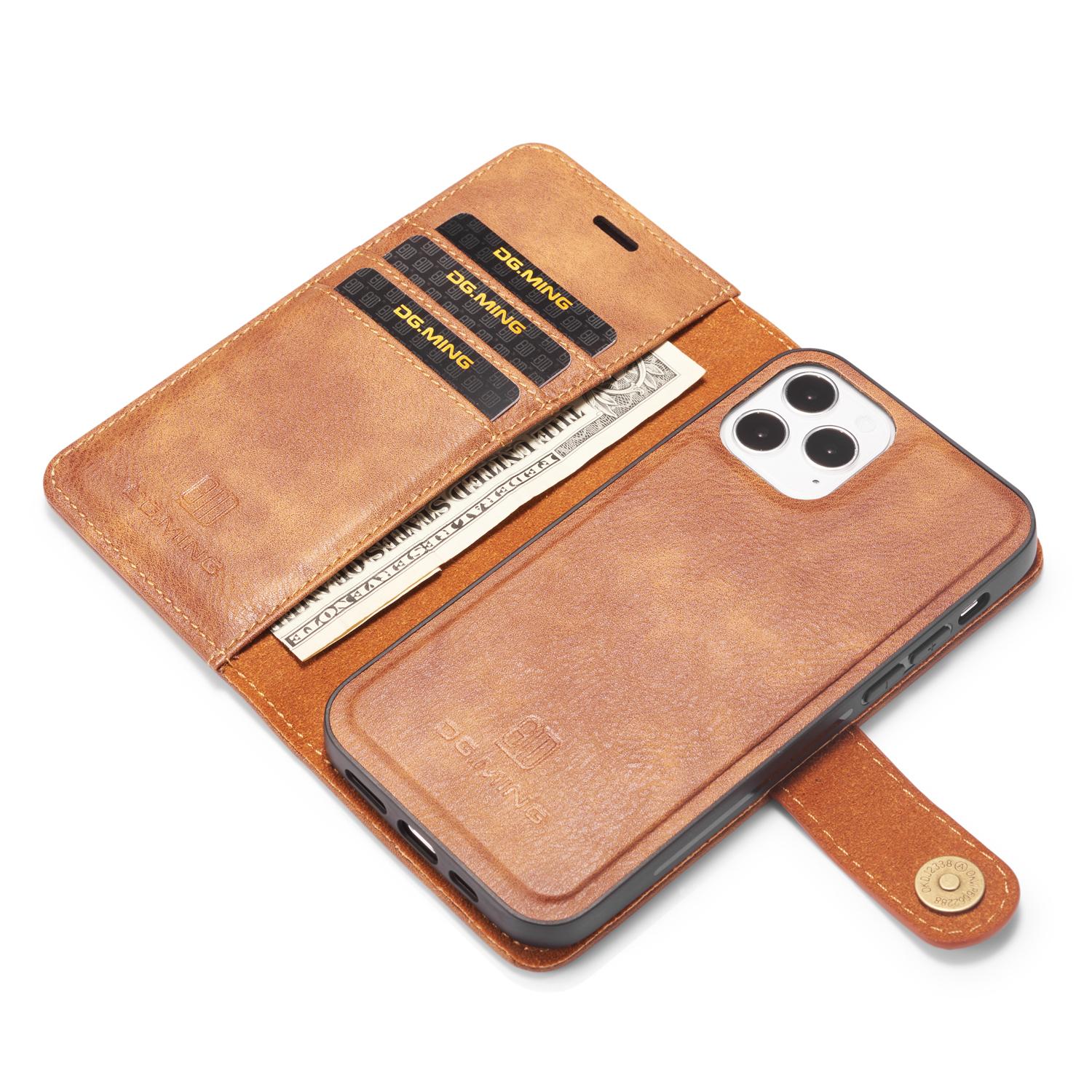 Cover portafoglio Magnet Wallet iPhone 12 Pro Max Cognac