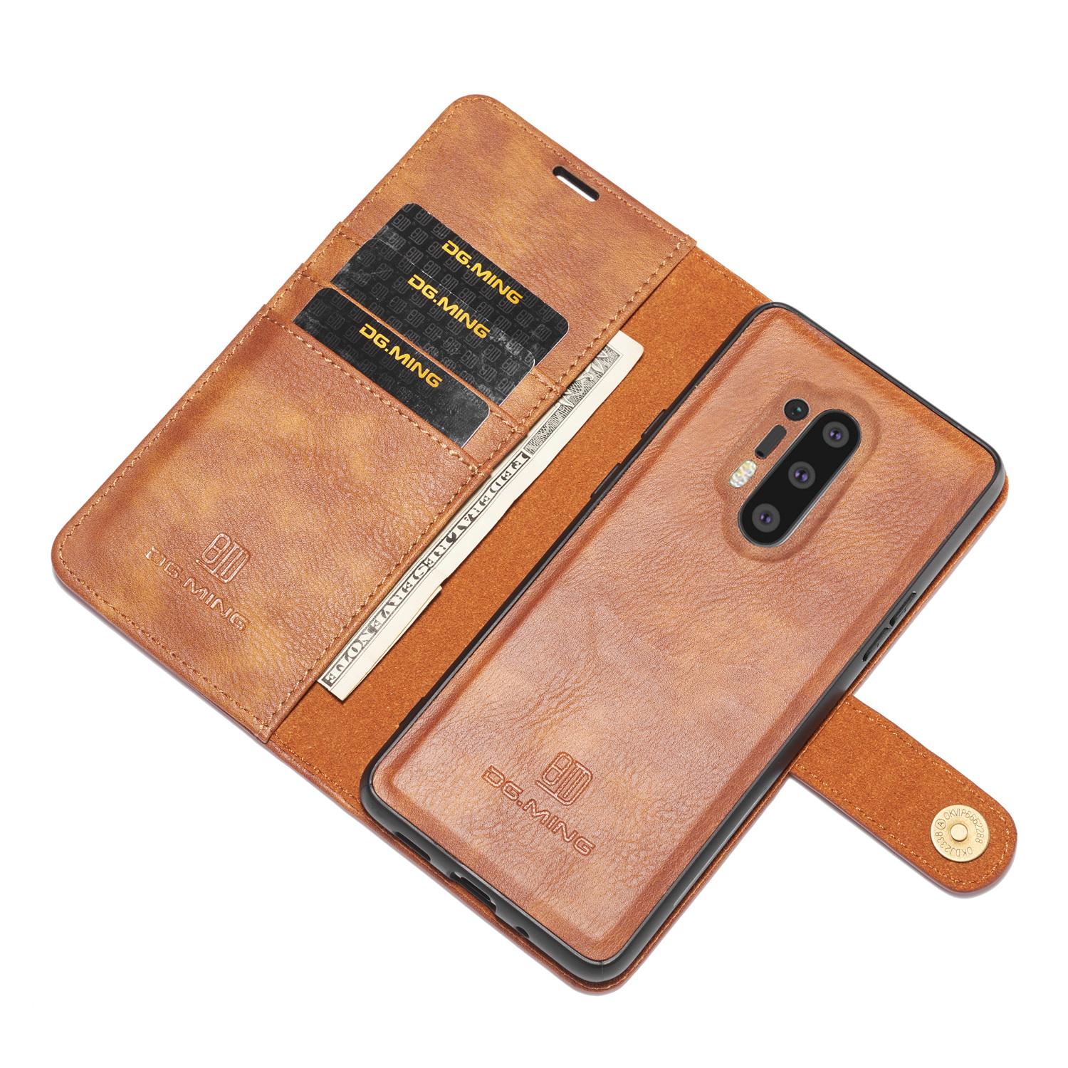Cover portafoglio Magnet Wallet OnePlus 8 Pro Cognac