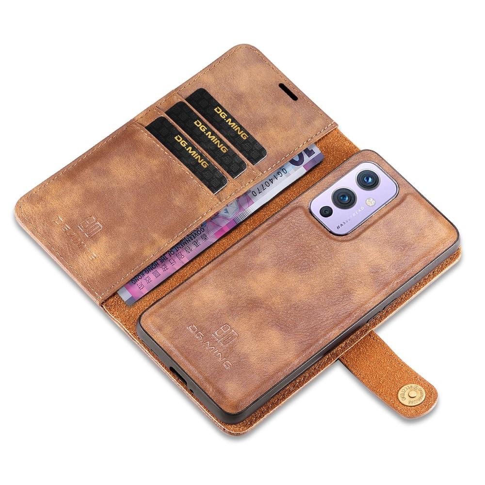 Cover portafoglio Magnet Wallet OnePlus 9 Cognac