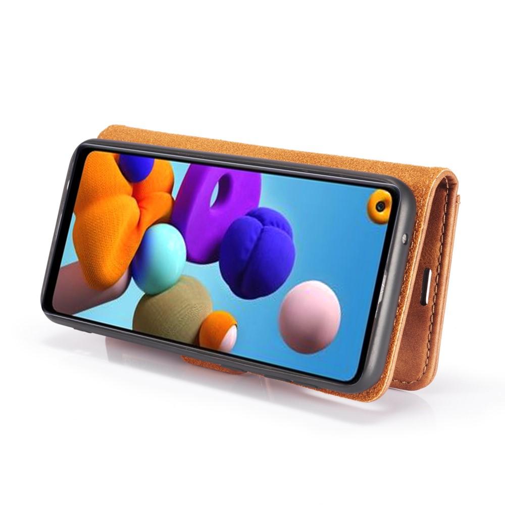 Cover portafoglio Magnet Wallet Samsung Galaxy A21s Marrone