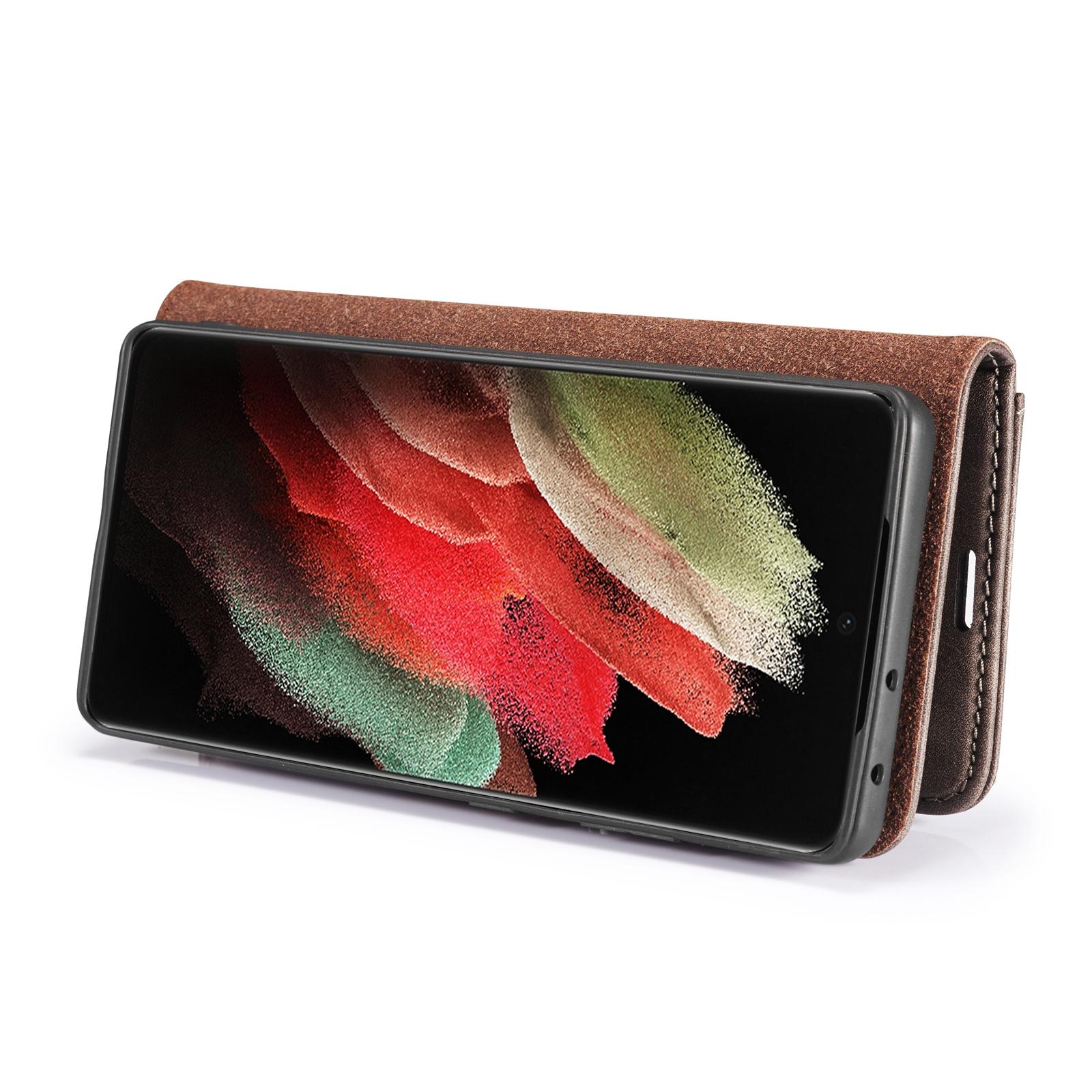 Cover portafoglio Magnet Wallet Samsung Galaxy S21 Ultra Brown