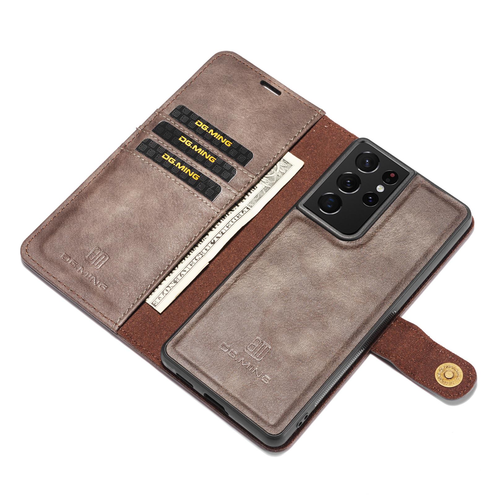 Cover portafoglio Magnet Wallet Samsung Galaxy S21 Ultra Brown