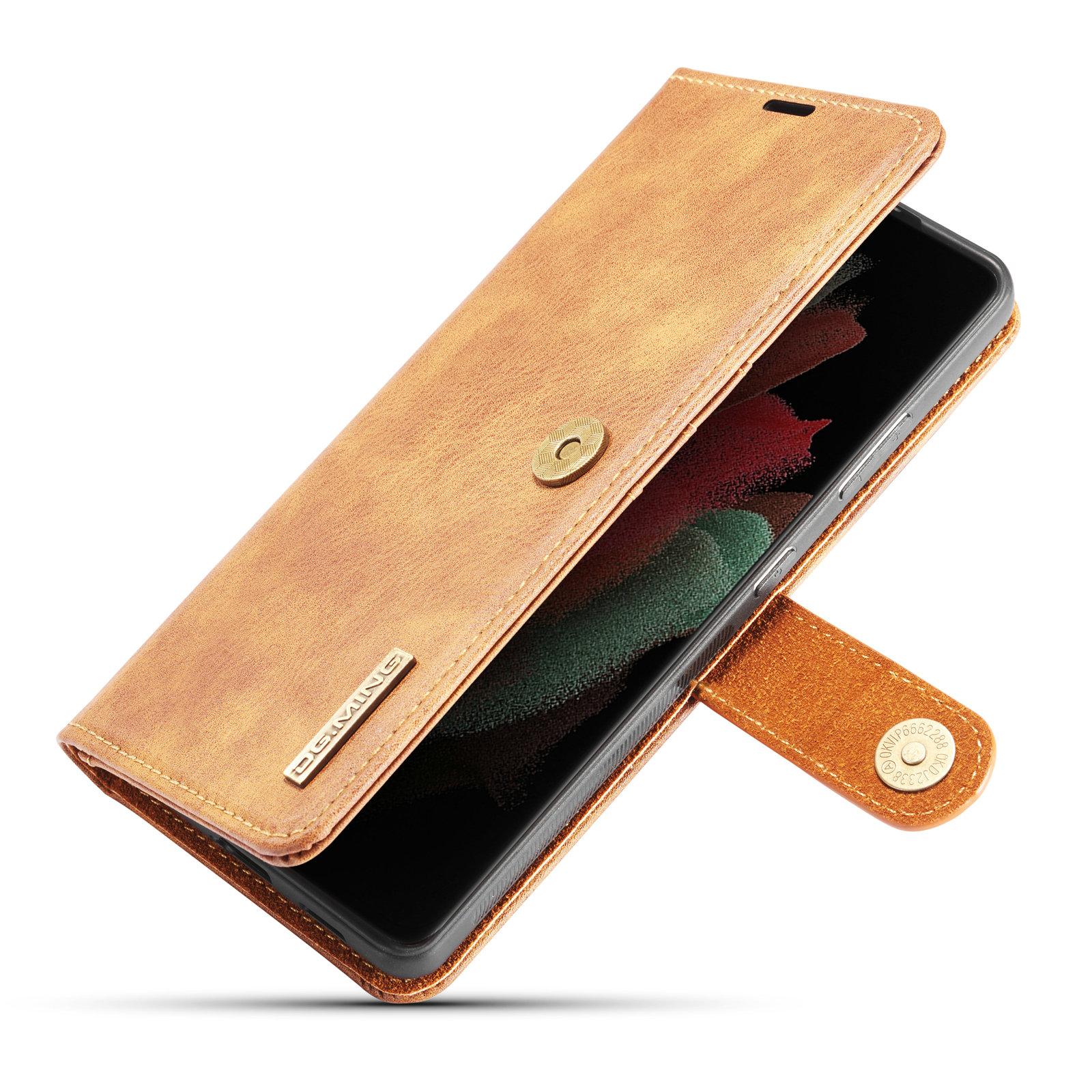 Cover portafoglio Magnet Wallet Samsung Galaxy S21 Ultra Marrone