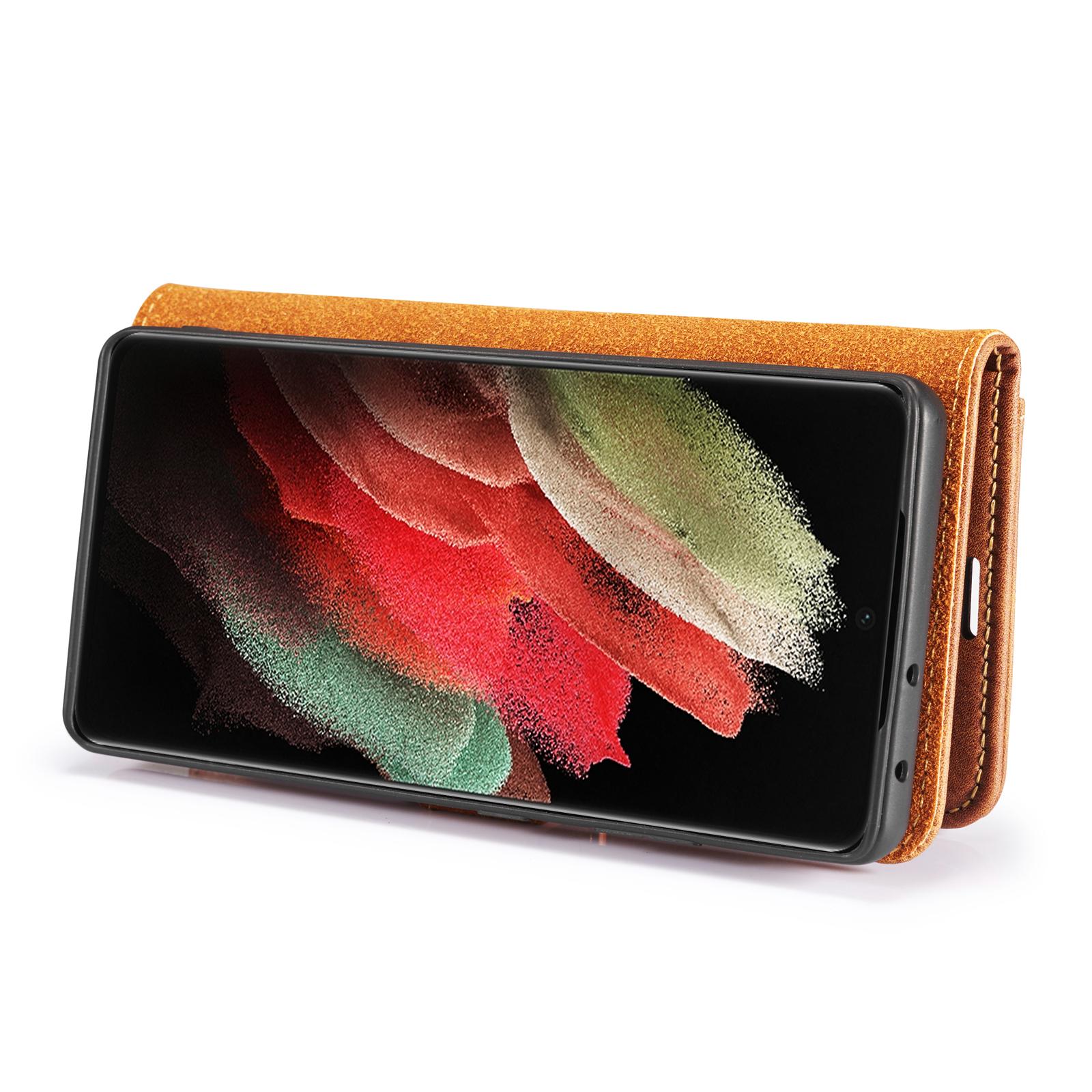 Cover portafoglio Magnet Wallet Samsung Galaxy S21 Ultra Marrone