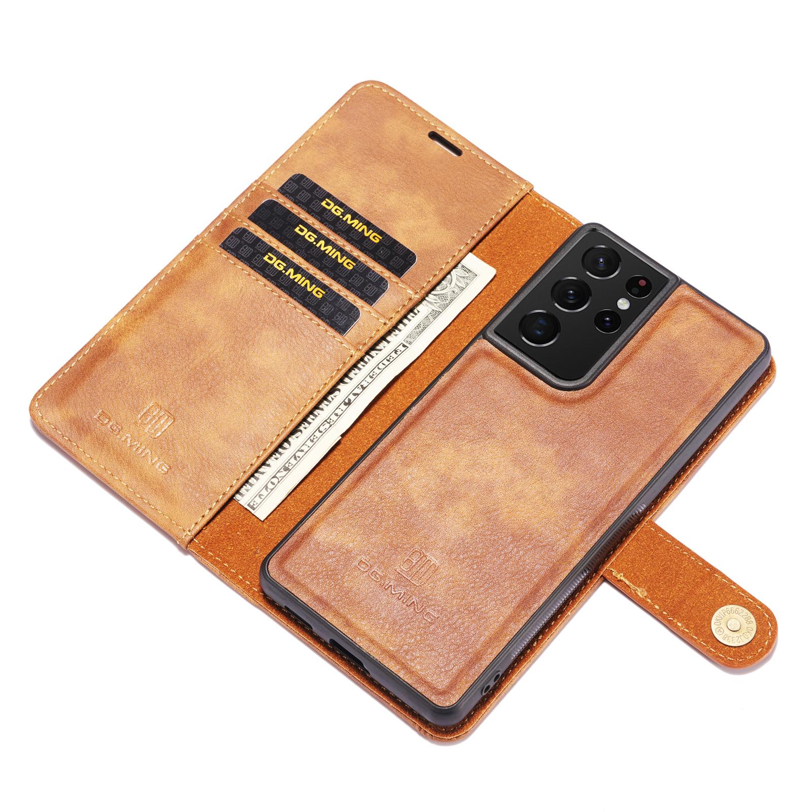 Cover portafoglio Magnet Wallet Samsung Galaxy S21 Ultra Marrone