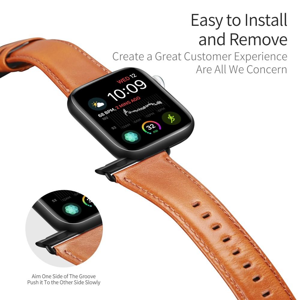 Cinturino in pelle Apple Watch 45mm Series 7 Tan