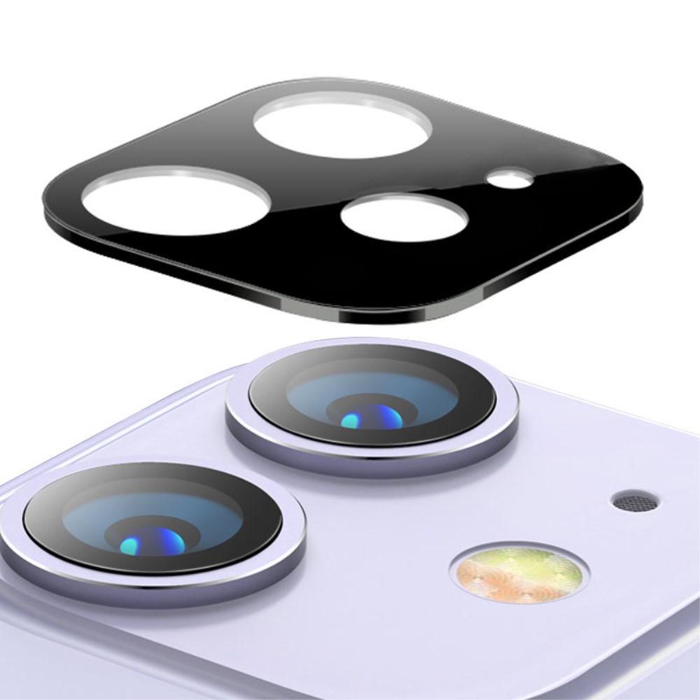 Protezioni per fotocamere Vetro e Alluminio iPhone 11 Nero