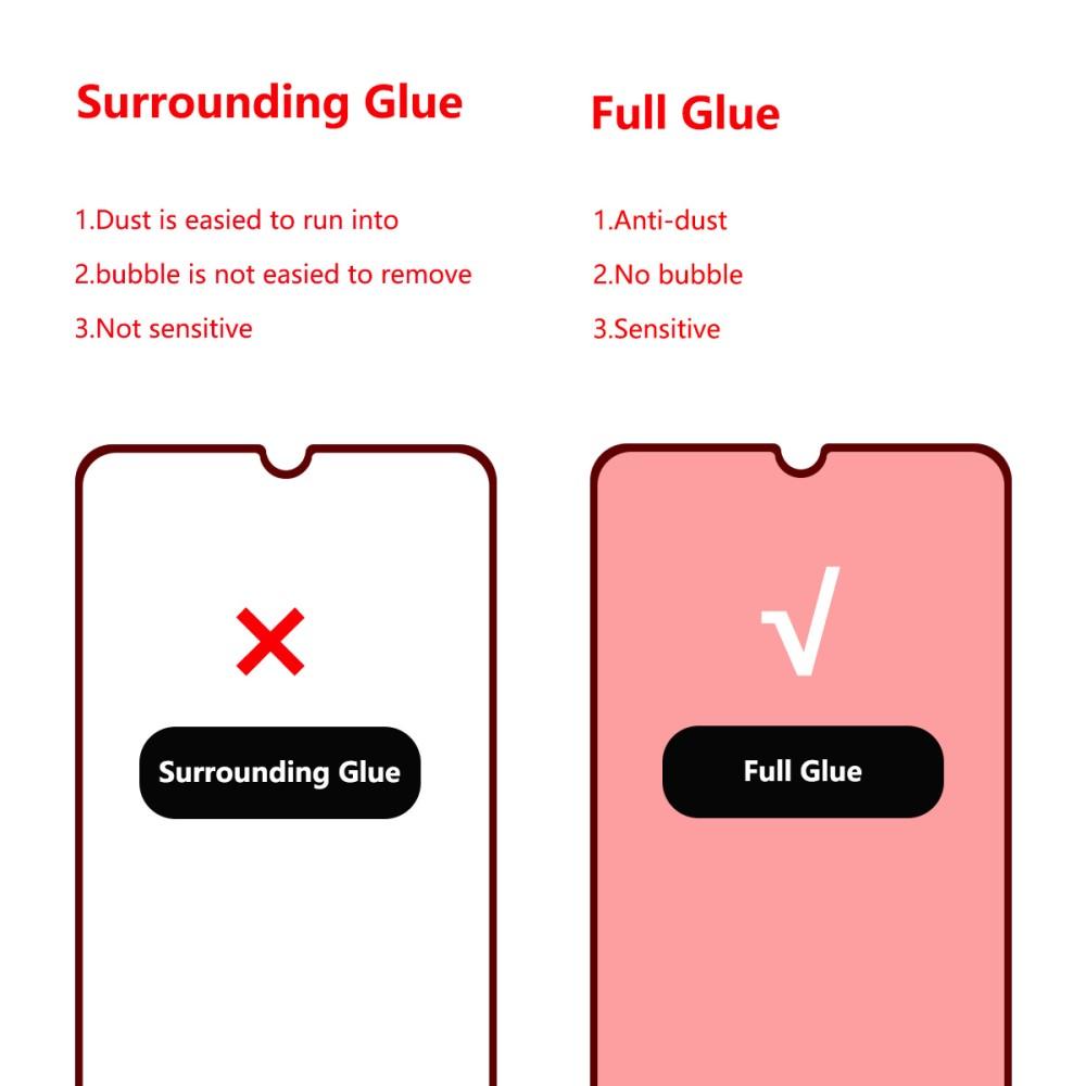 Full Glue Tempered Glass Samsung Galaxy A70 Nero