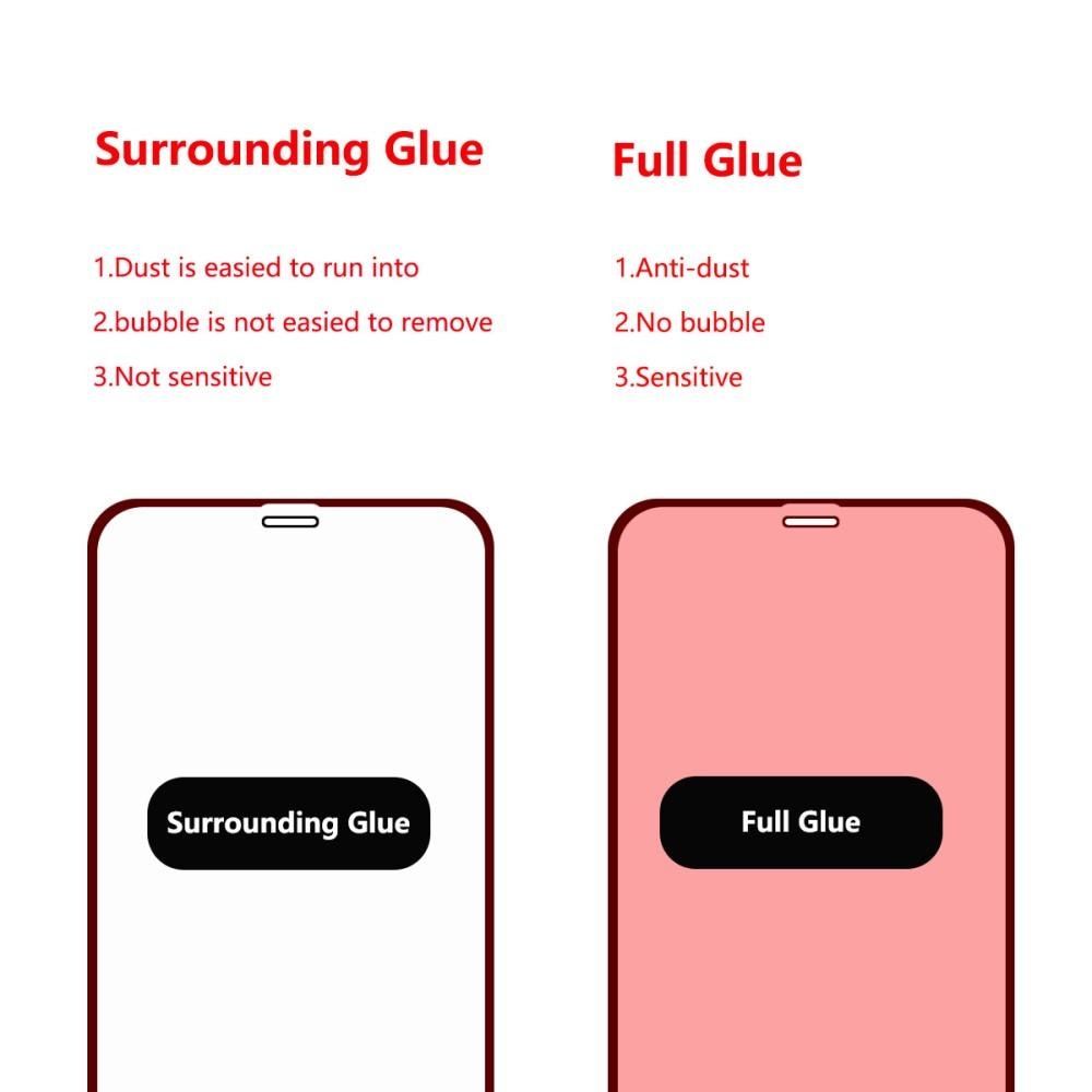 Full Glue Tempered Glass iPhone XS Max Nero