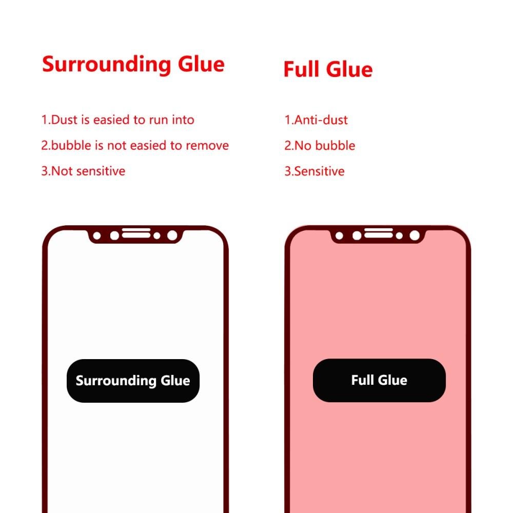 Full Glue Tempered Glass iPhone X/XS Nero