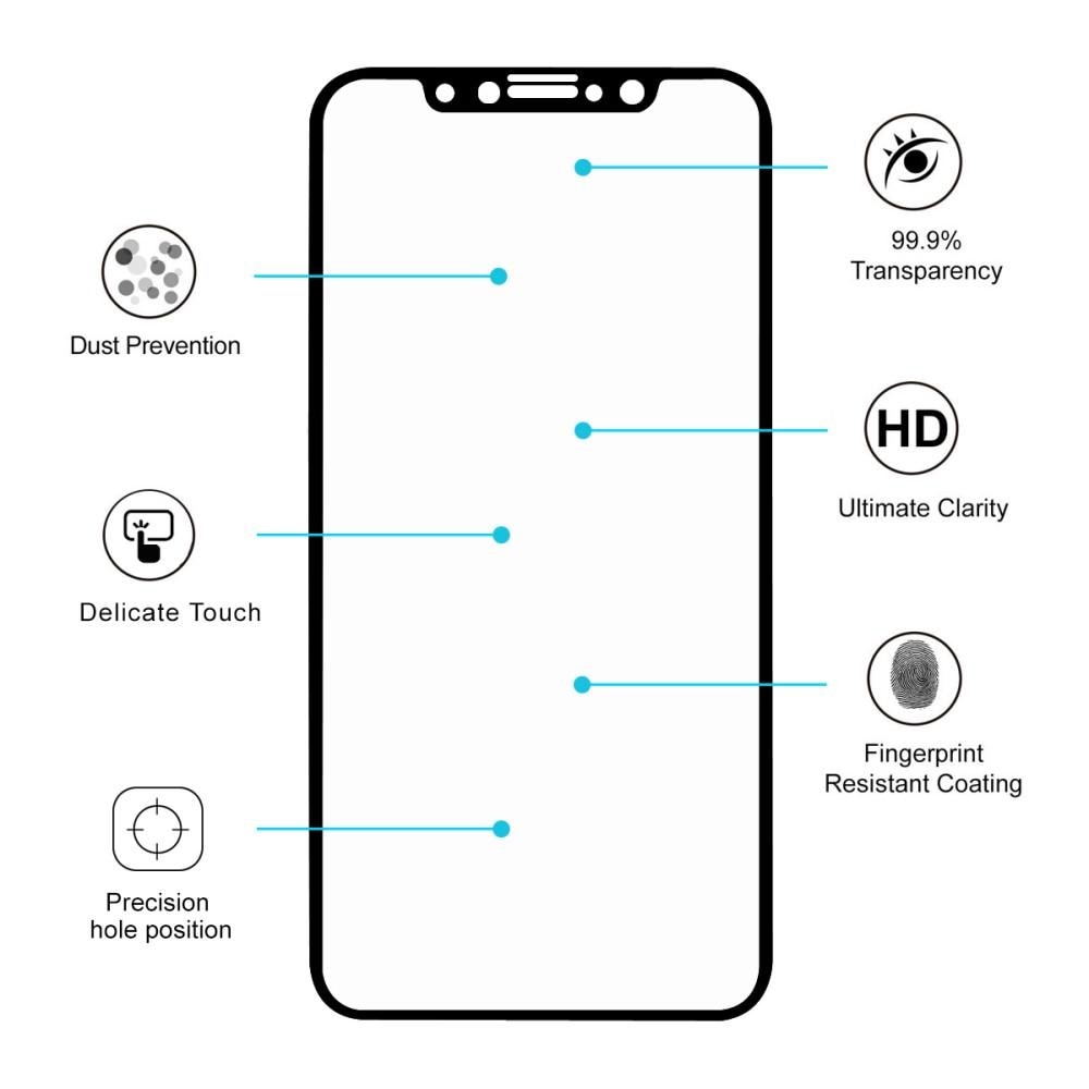 Full Glue Tempered Glass iPhone X/XS Nero