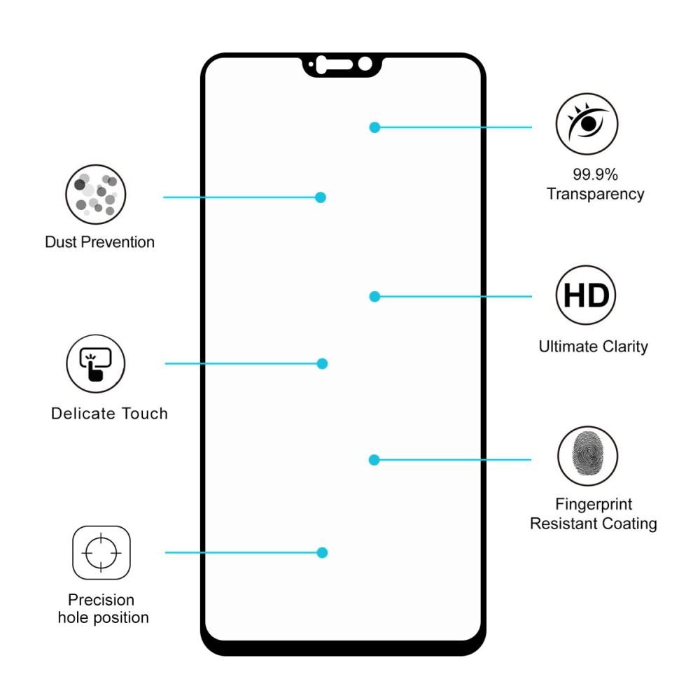 Full Glue Tempered Glass OnePlus 6 Nero