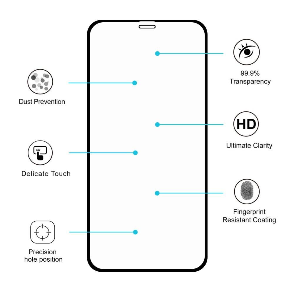 Full Glue Tempered Glass iPhone XR Nero