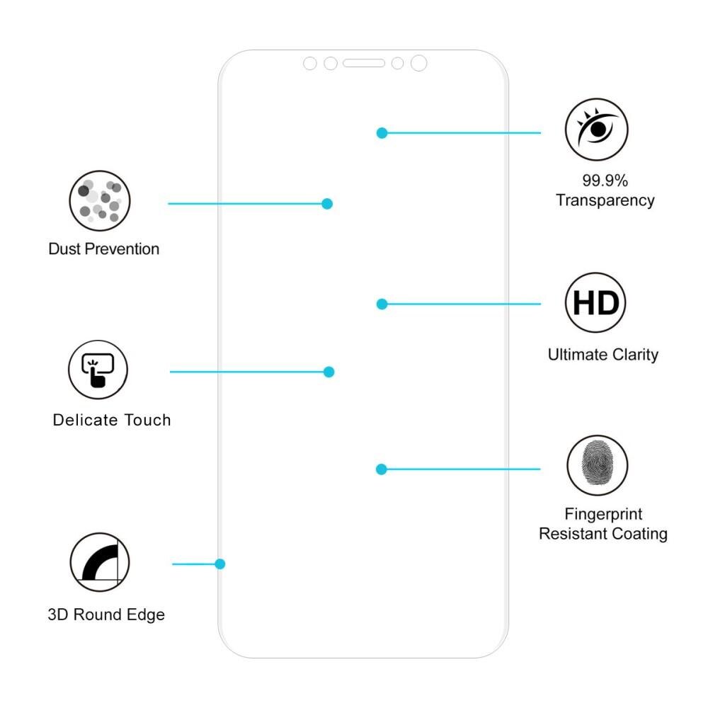 Proteggischermo curvo per schermo intero iPhone XS Max