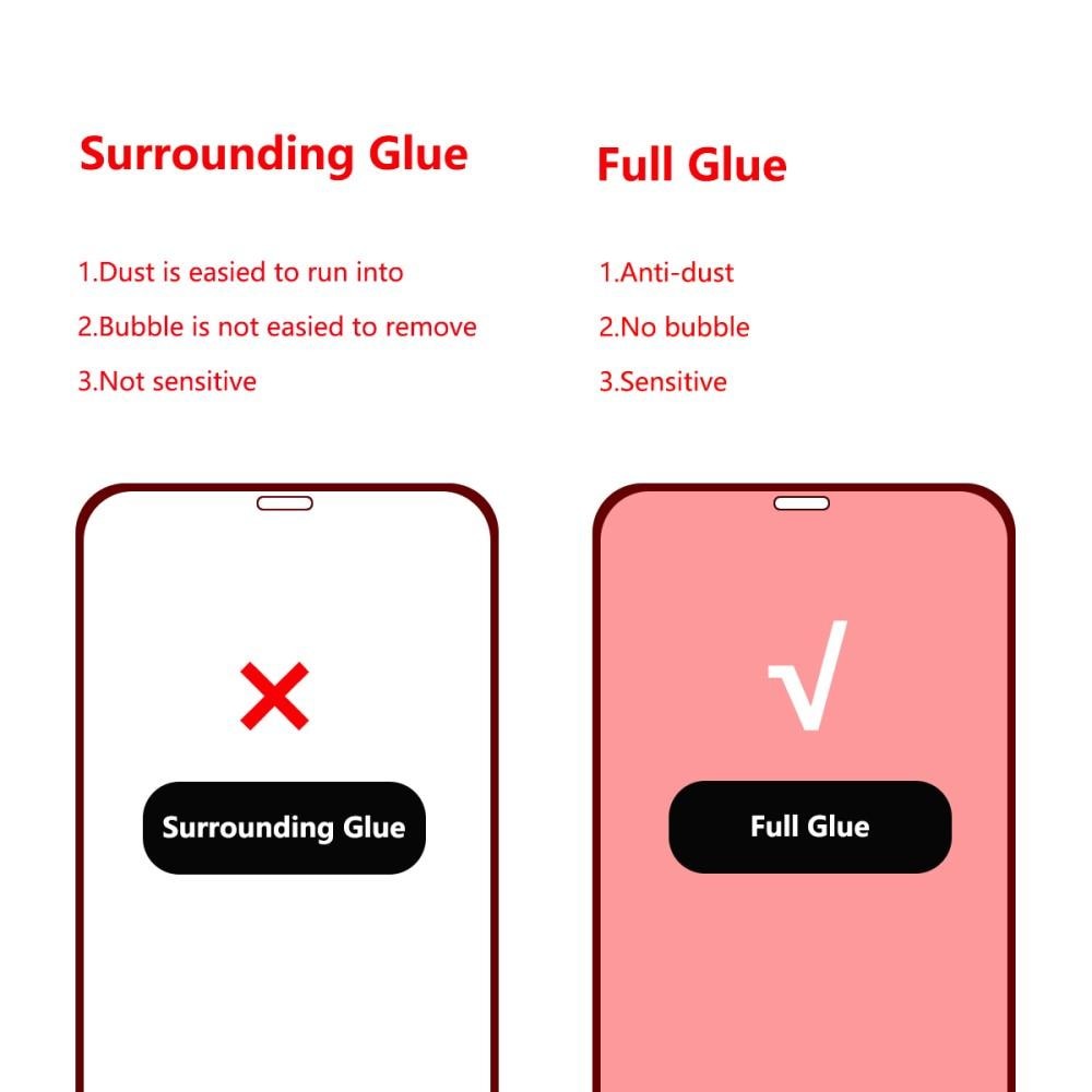 Full Glue Tempered Glass iPhone 12 Pro Max Nero