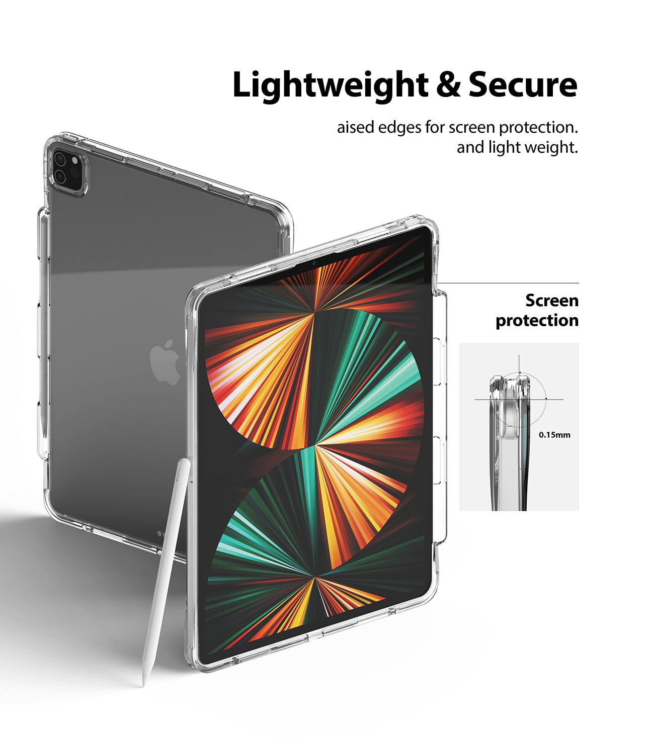 Cover Fusion Plus iPad Pro 12.9 5th Gen (2021) Clear