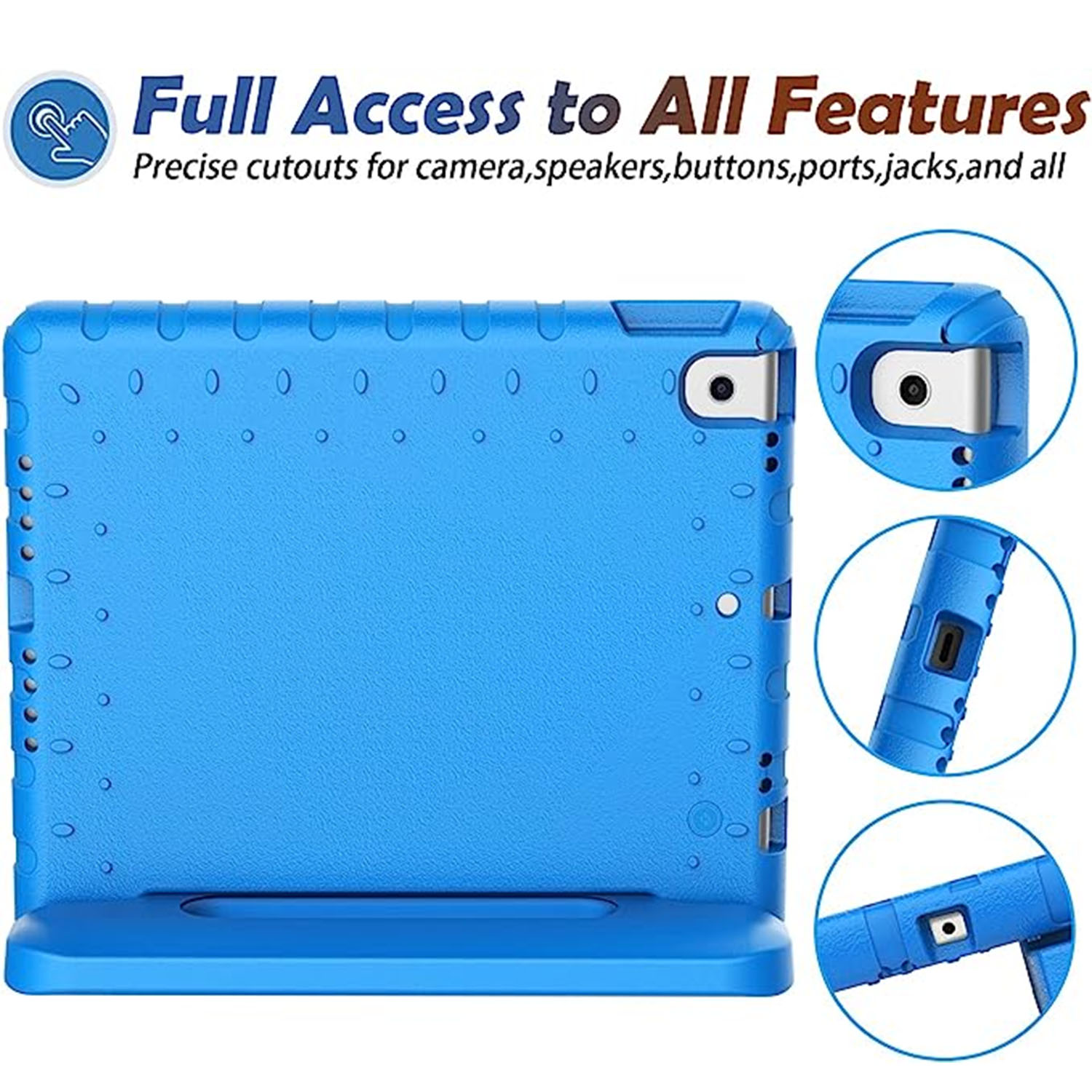 Cover anti-urto per bambini iPad 10.2 8th Gen (2020) blu