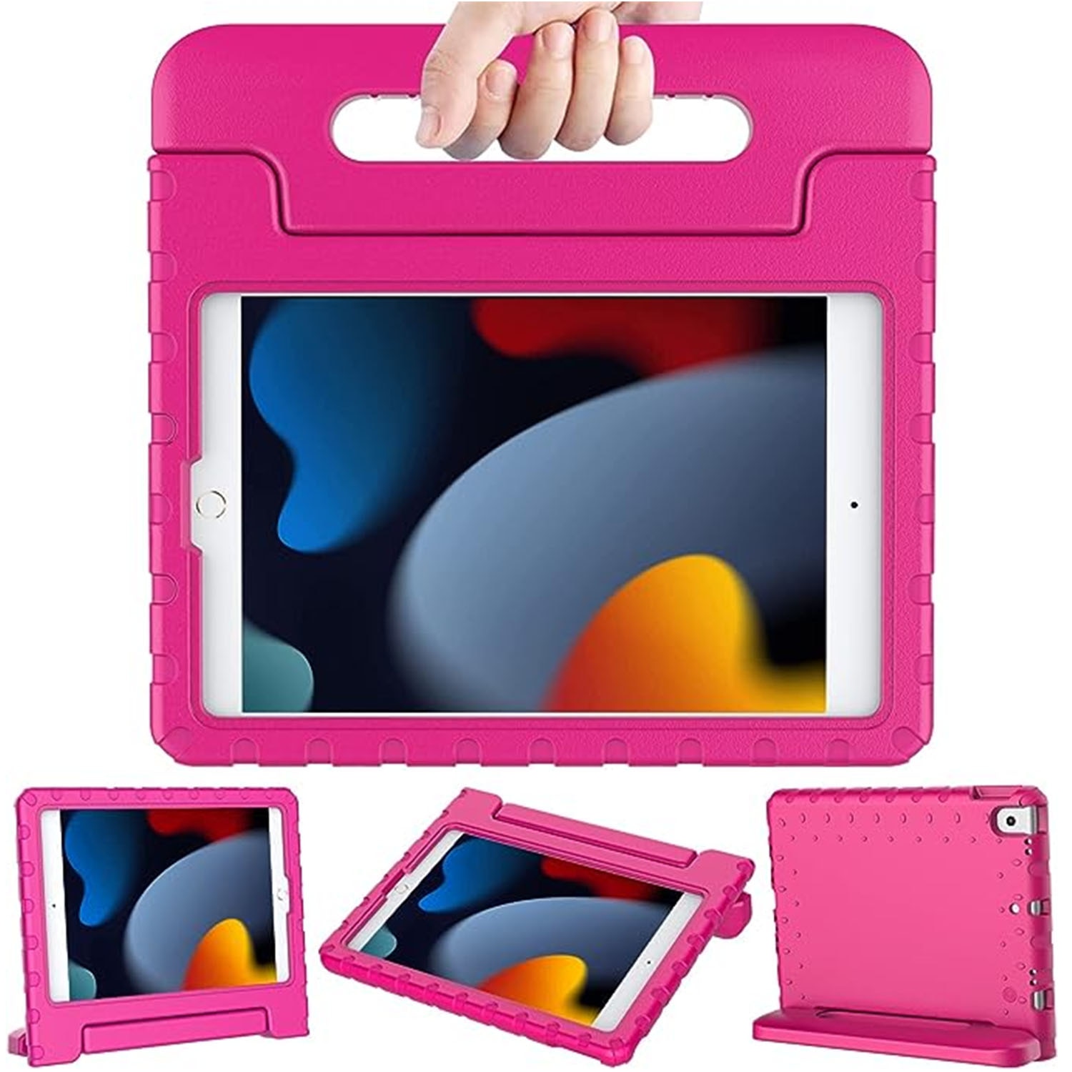 Cover anti-urto per bambini iPad 10.2 9th Gen (2021) rosa