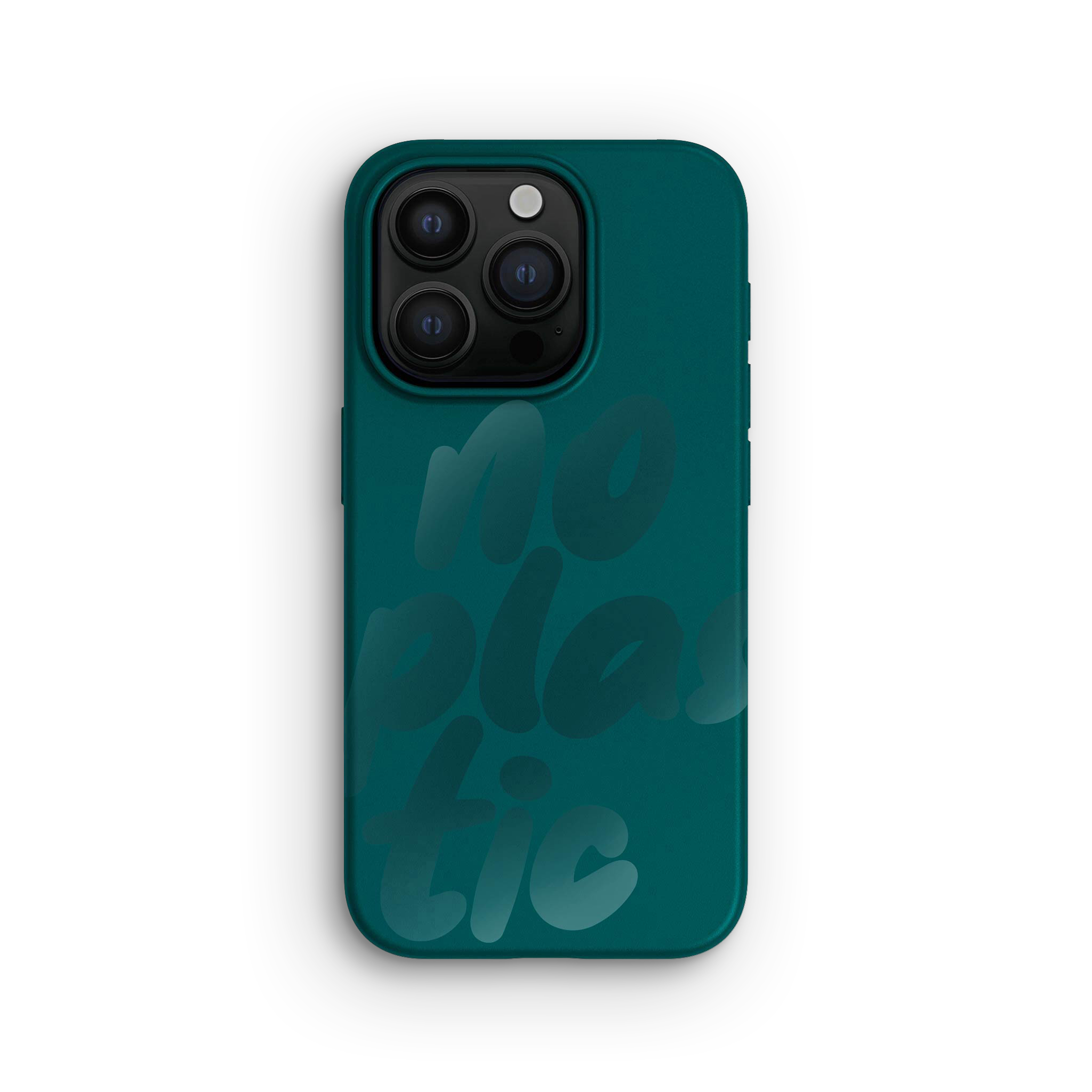 Cover per iPhone 15 Pro, No Plastic Tropical Green