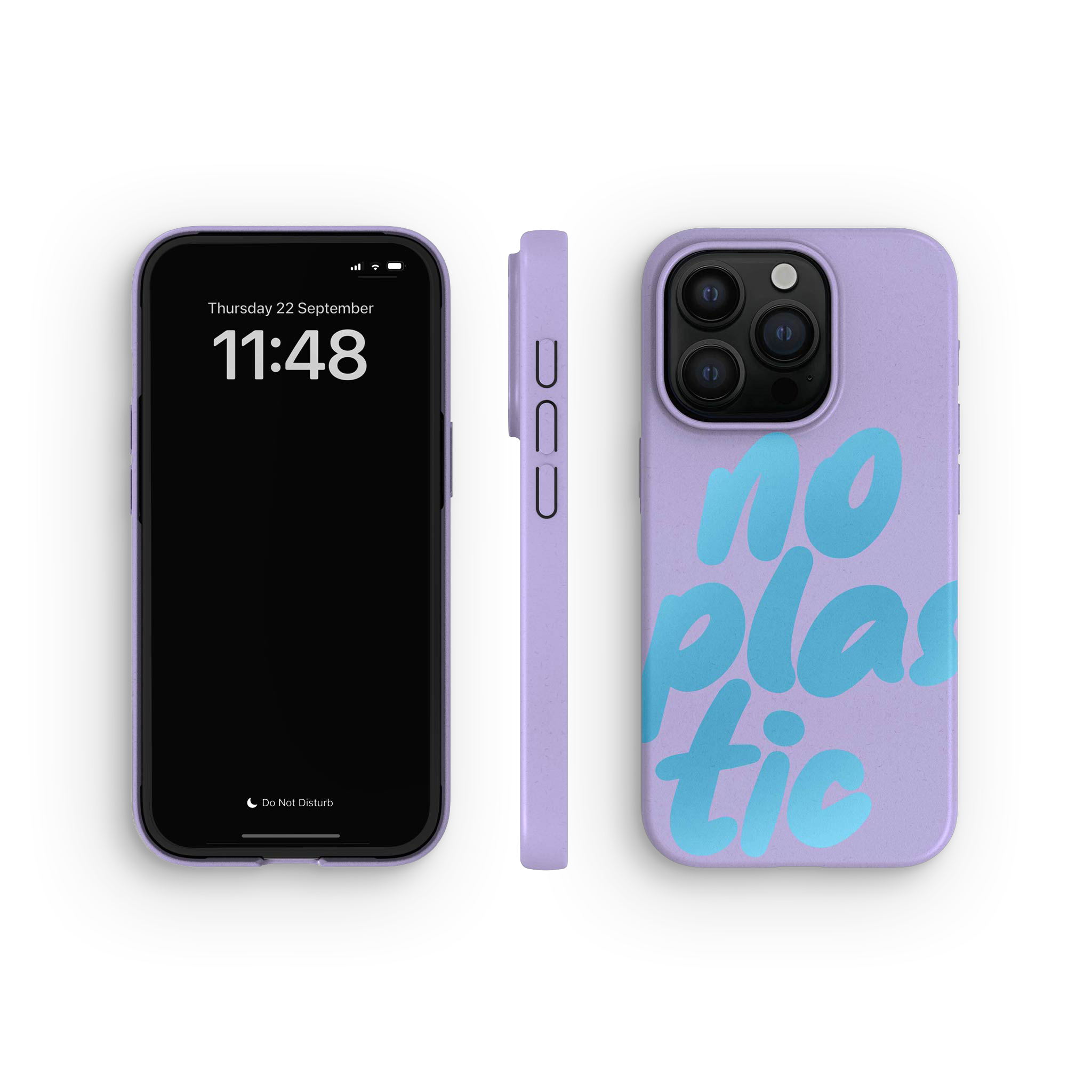 Cover per iPhone 15 Pro, No Plastic Lilac