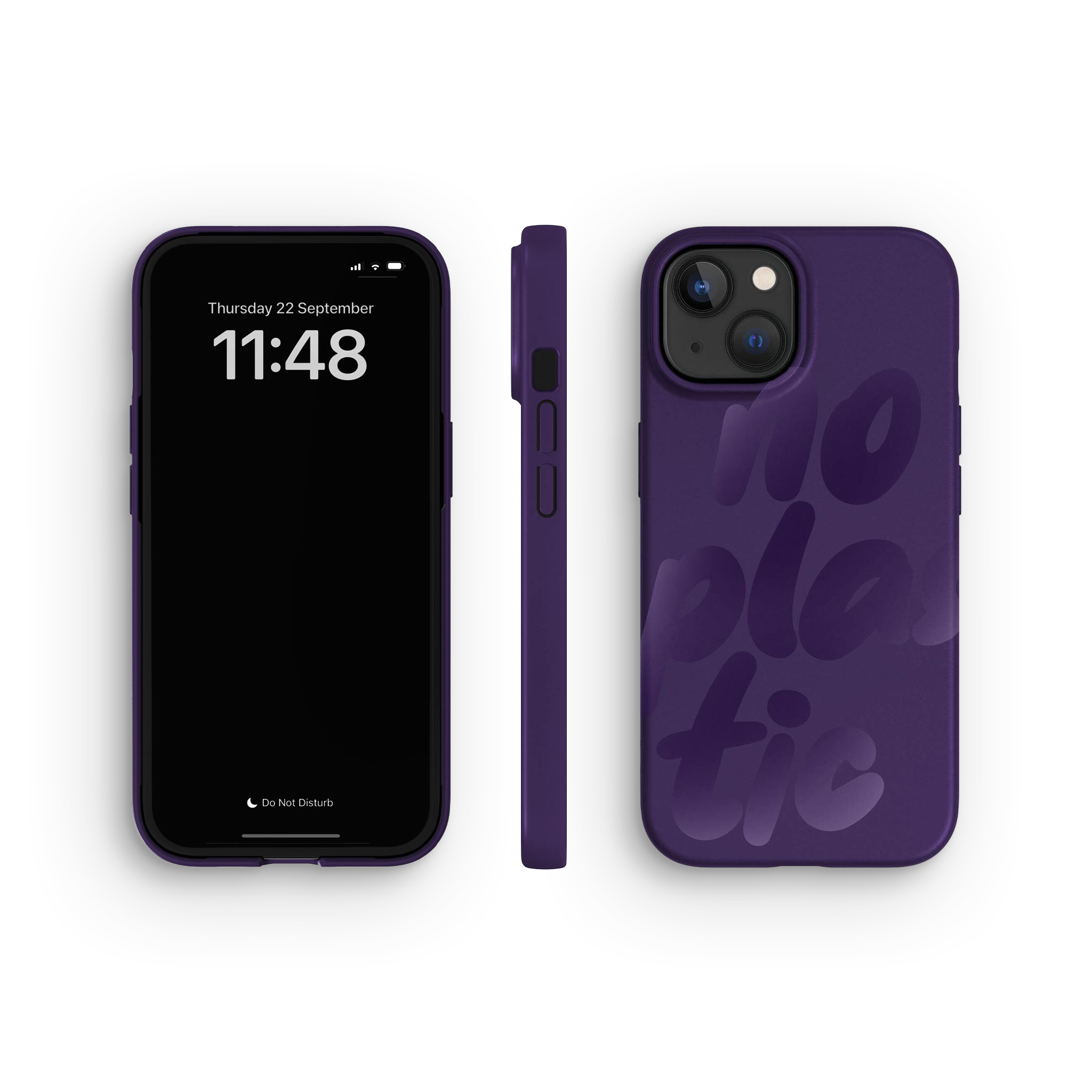 Cover per iPhone 15, No Plastic Blackberry Purple