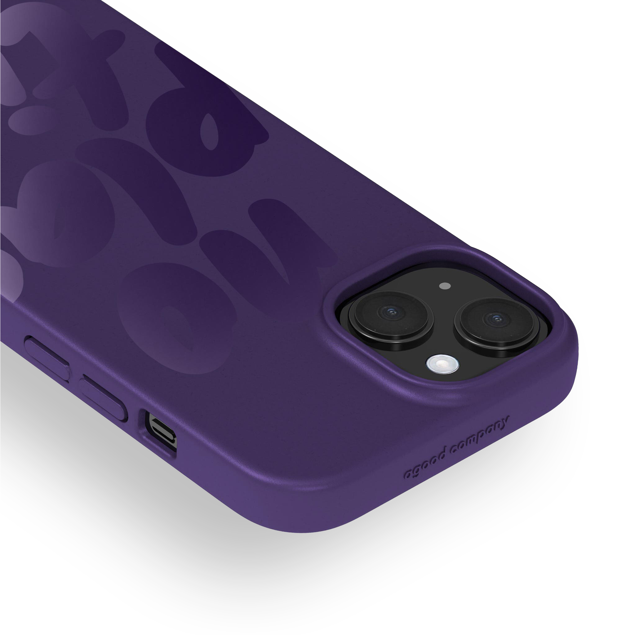 Cover per iPhone 15, No Plastic Blackberry Purple