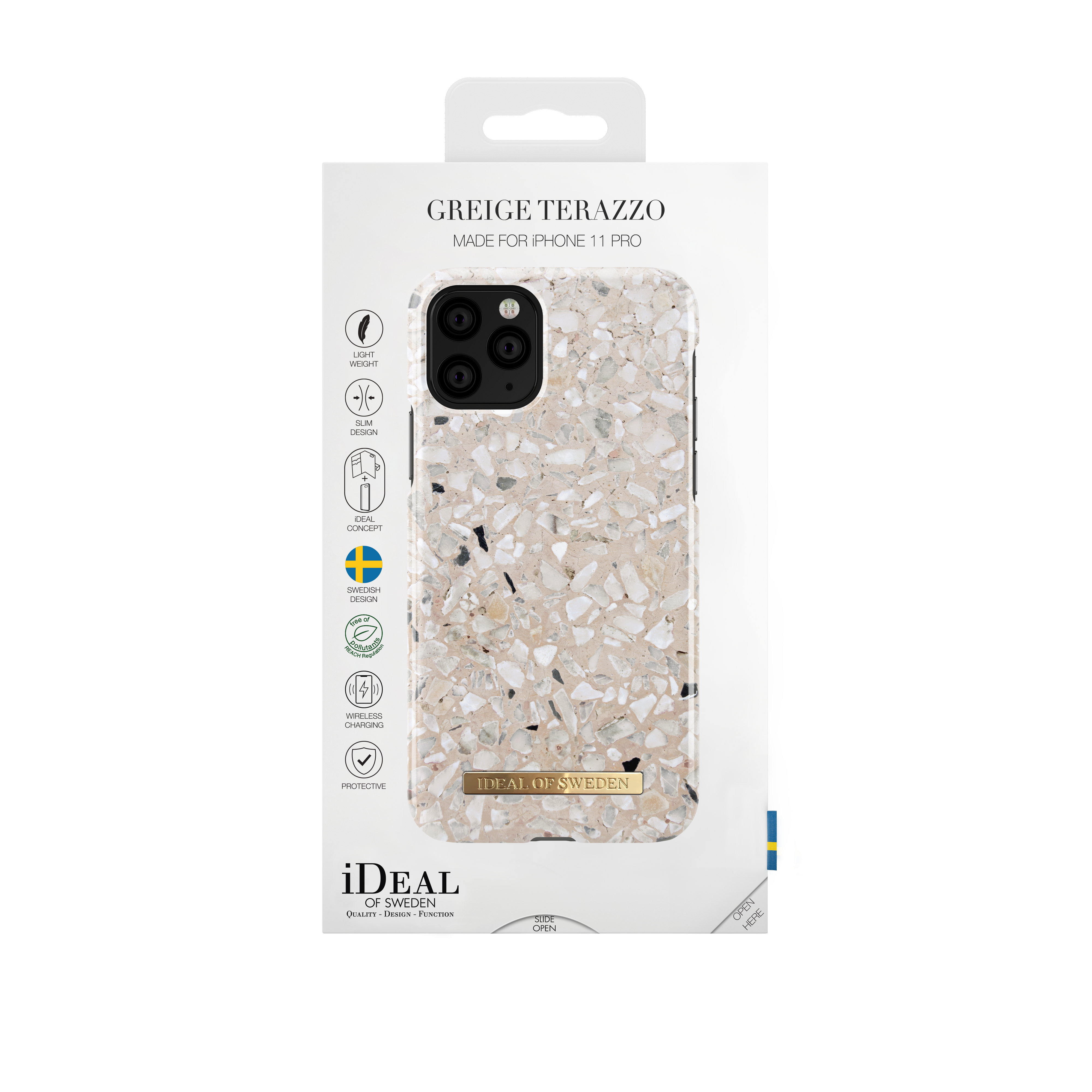 Cover Fashion Case iPhone 11 Pro Greige Terazzo