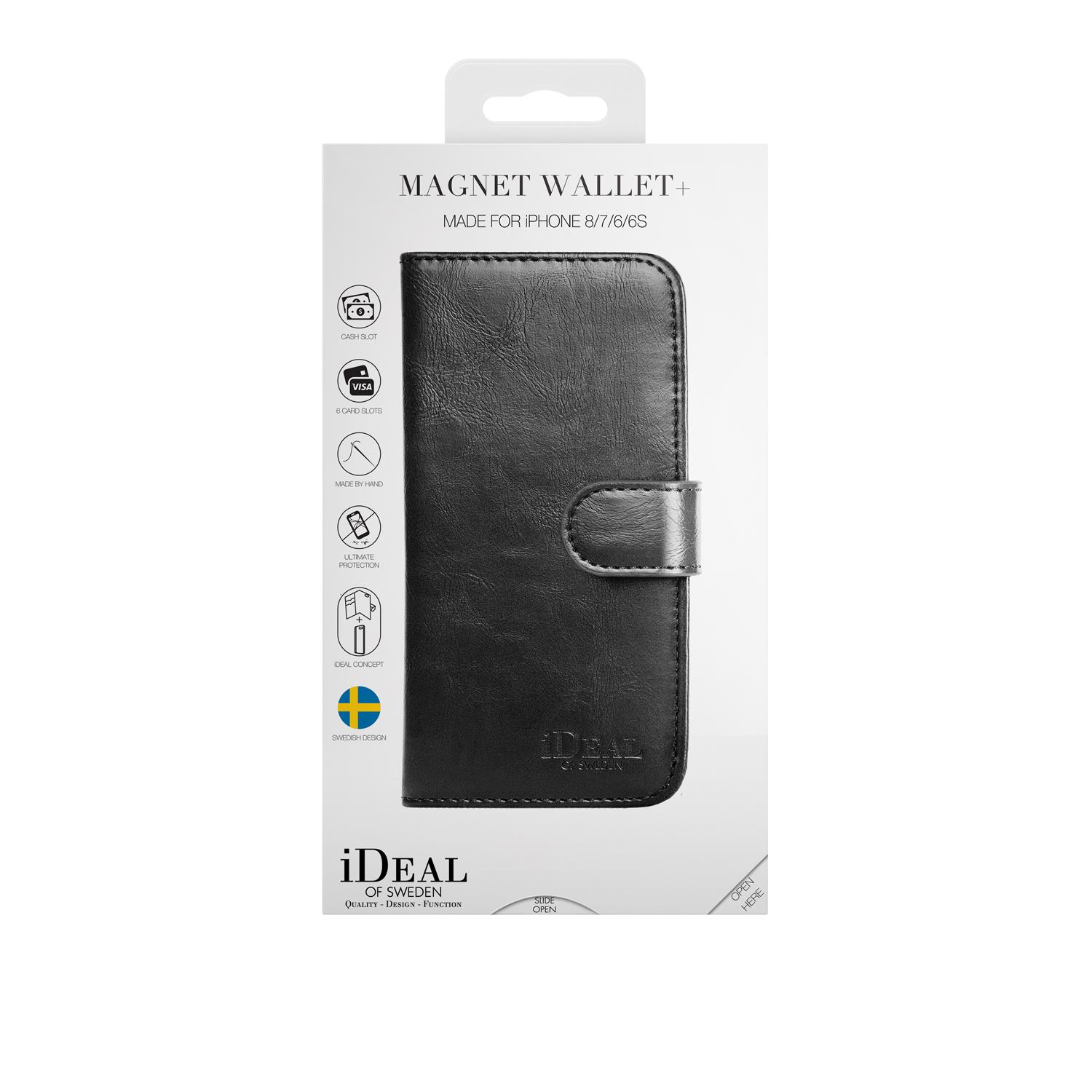 Cover portafoglio Magnet Wallet+ iPhone SE (2022) Black
