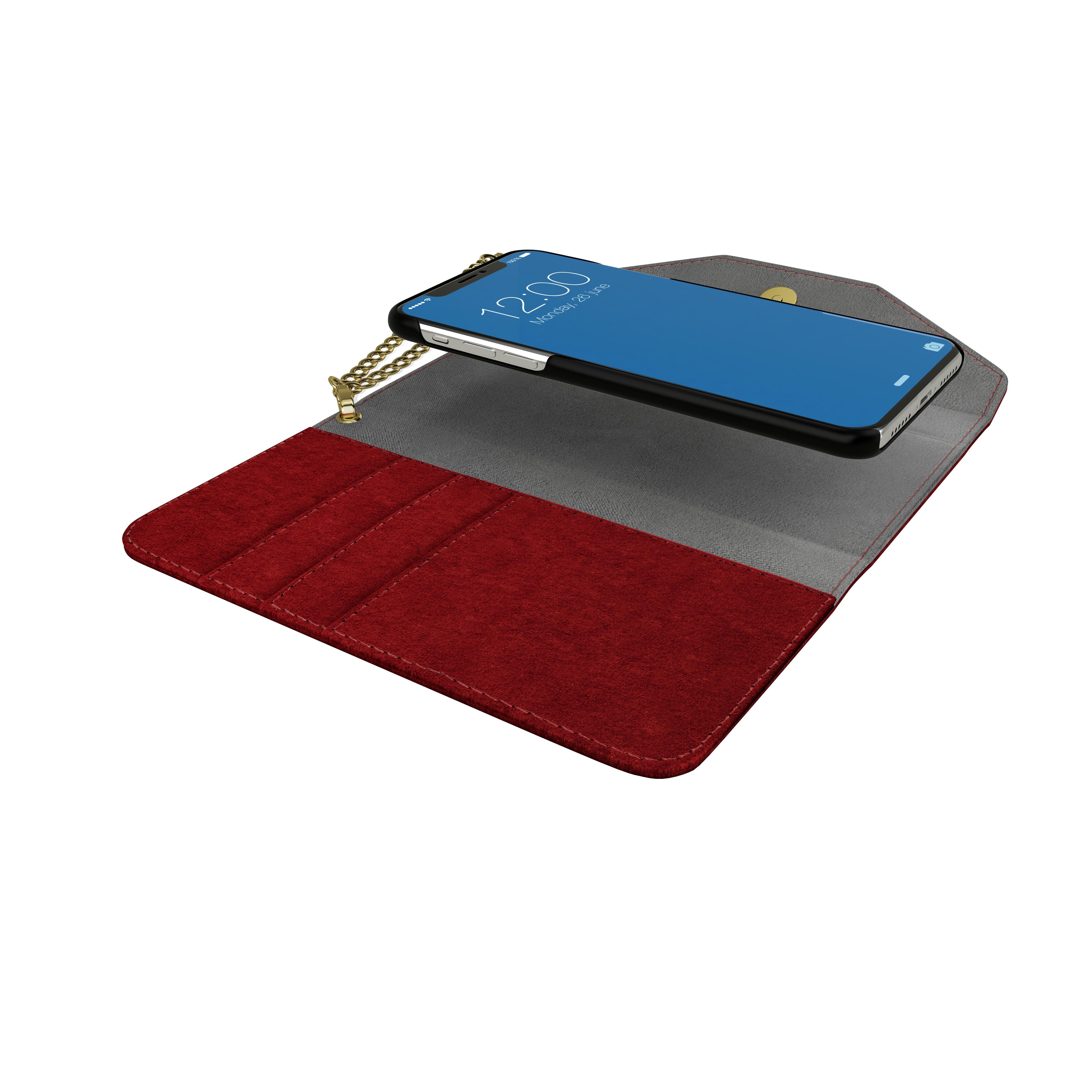 Mayfair Clutch Velvet iPhone Xs Max Red