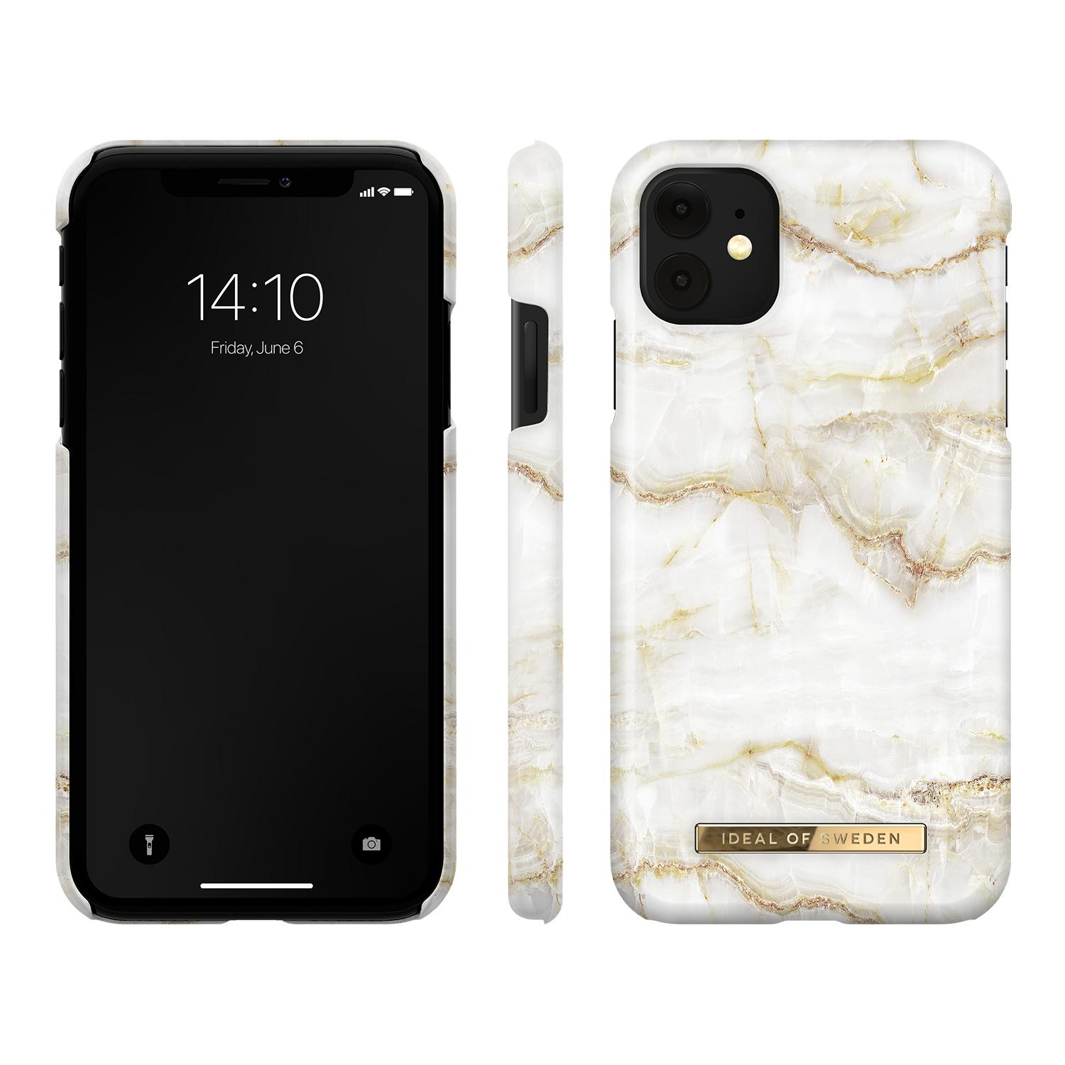 Cover Fashion Case iPhone 11 Golden Pearl Marble