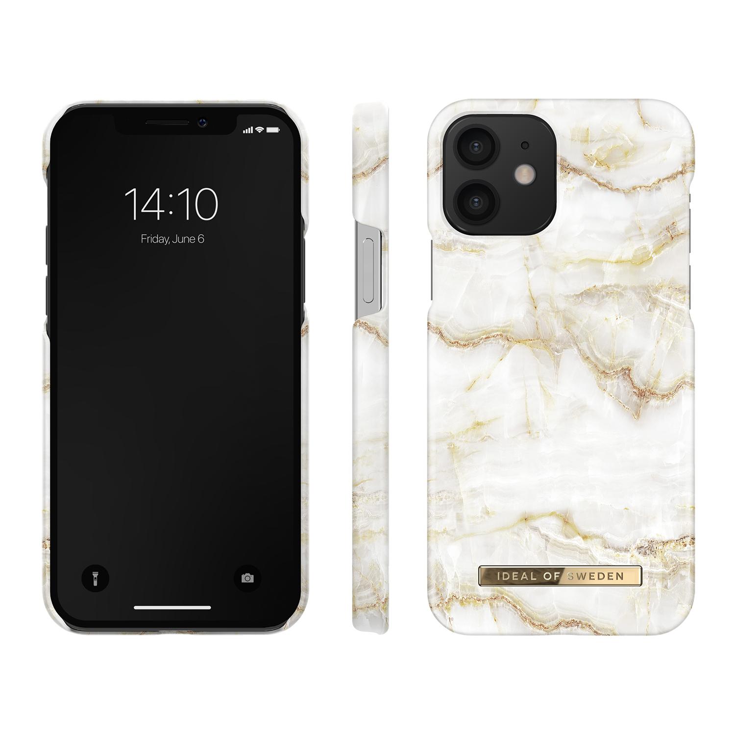 Cover Fashion Case iPhone 12/12 Pro Golden Pearl Marble