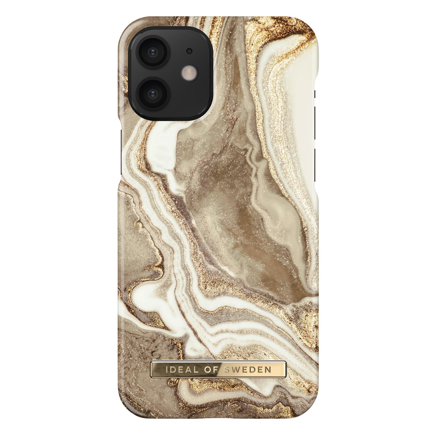 Cover Fashion Case iPhone 12 Mini Golden Sand Marble