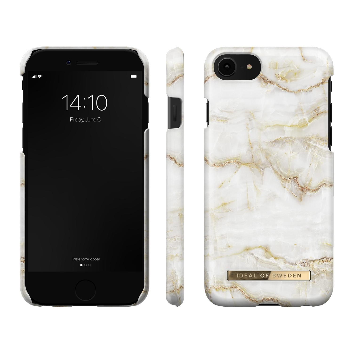 Cover Fashion Case iPhone 7/8/SE Golden Pearl Marble