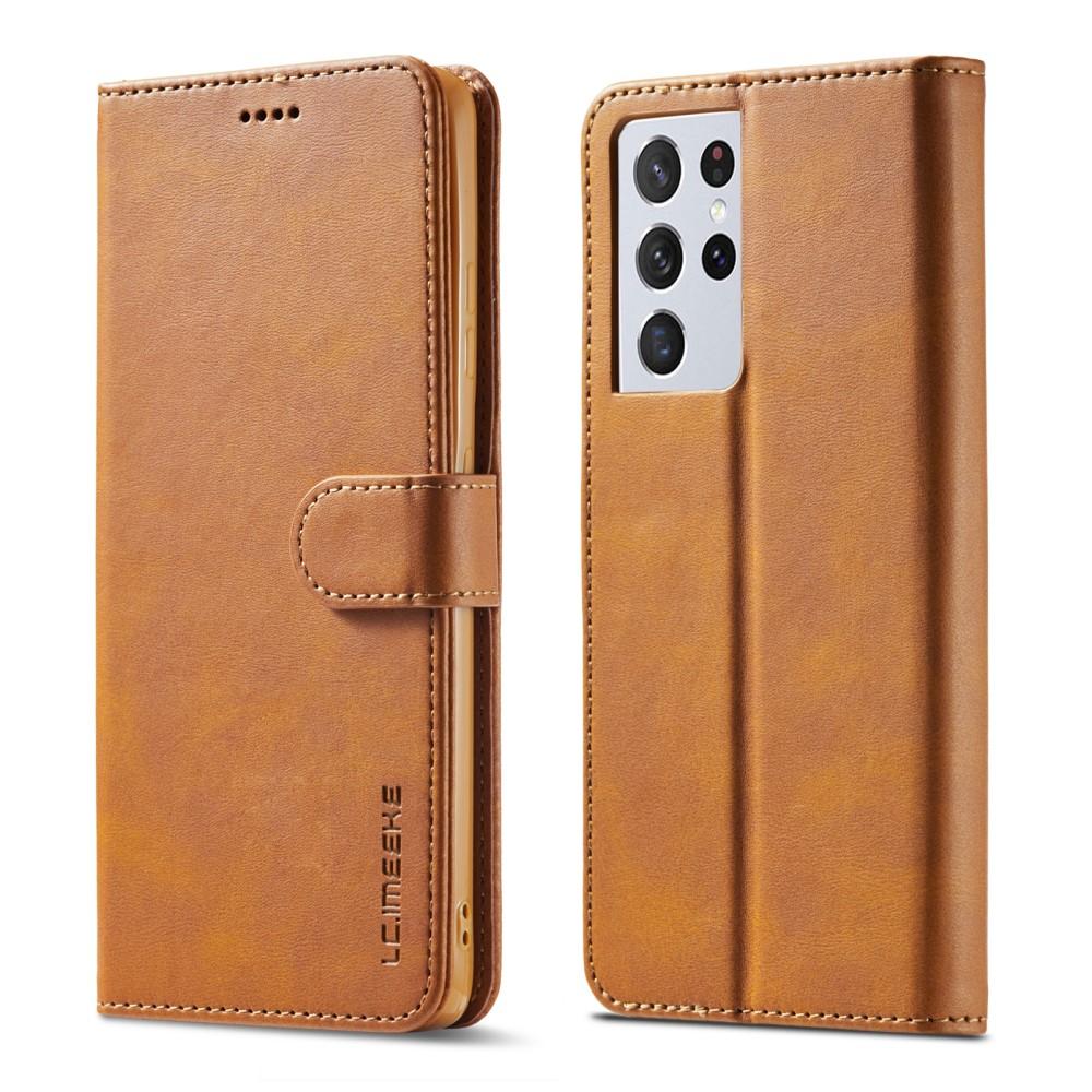 Custodie a portafoglio Samsung Galaxy S21 Ultra Cognac