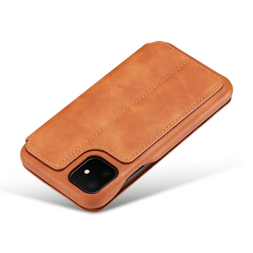 Custodie a portafoglio sottili iPhone 11 Cognac