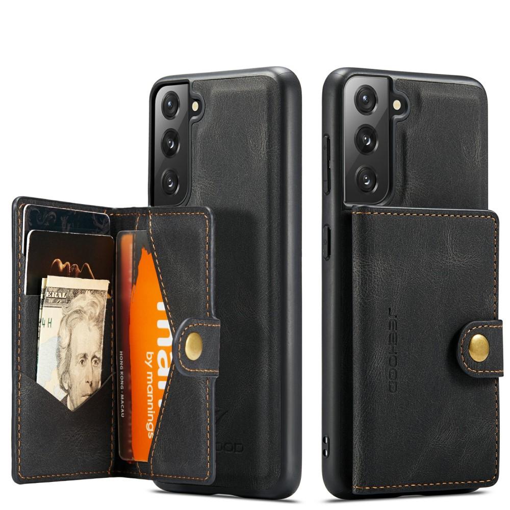 Cover Magnetic Wallet Card Case Samsung Galaxy S21 Black