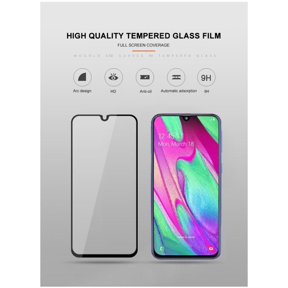 Vetro temperato a schermo intero Samsung Galaxy A40 Nero