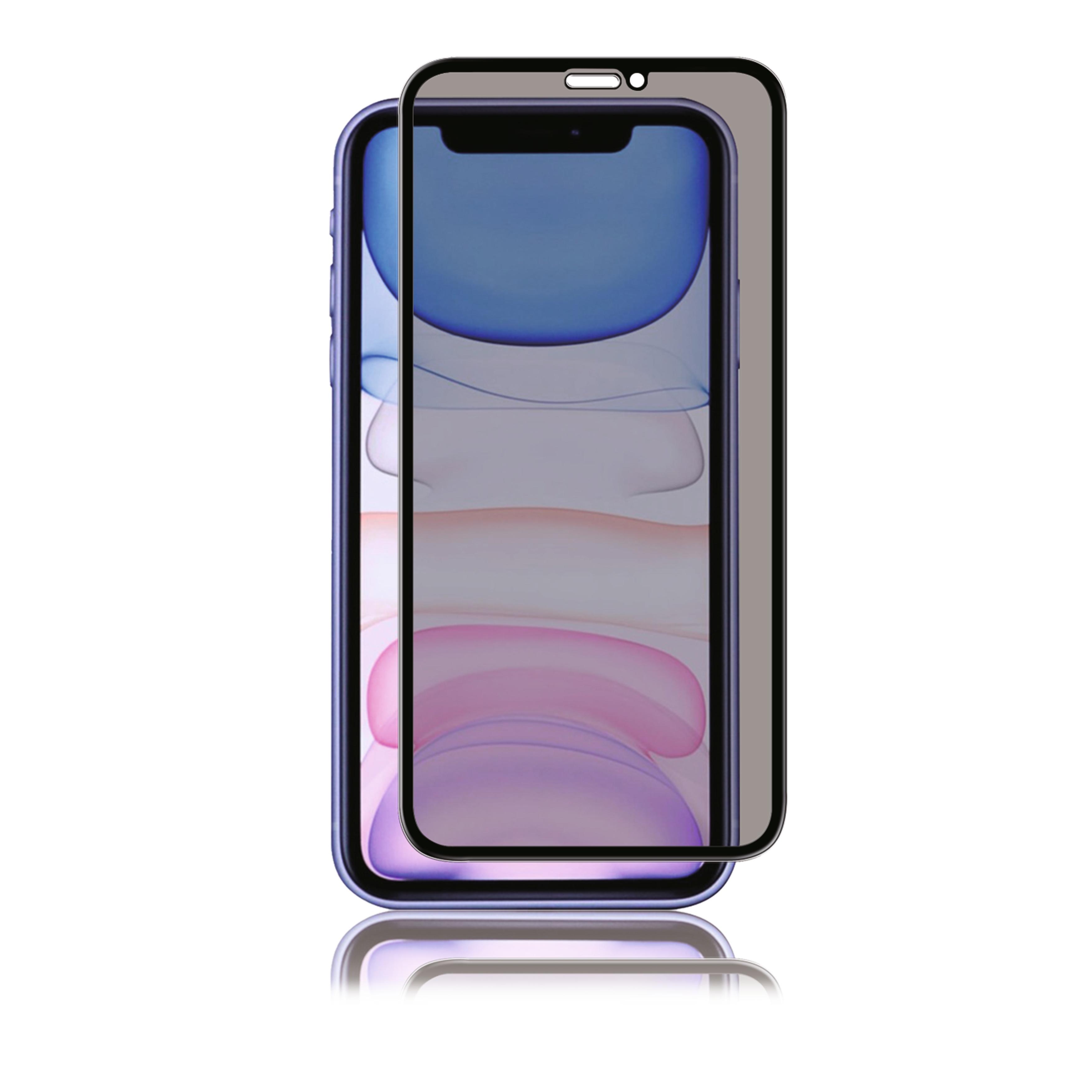 Full-Fit Privacy Glass iPhone 11/XR Nero