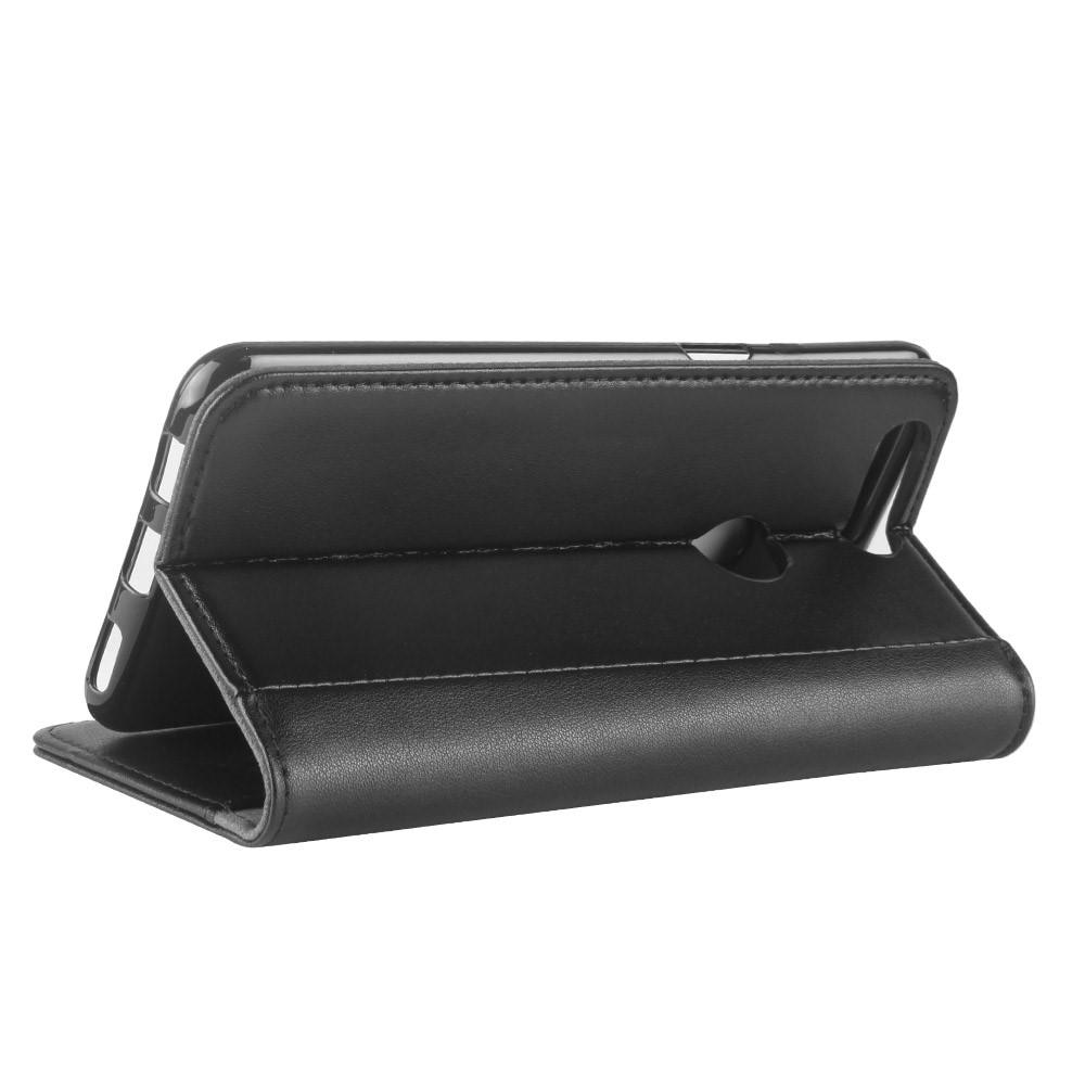 Custodia a portafoglio in vera pelle  OnePlus 5T, Nero