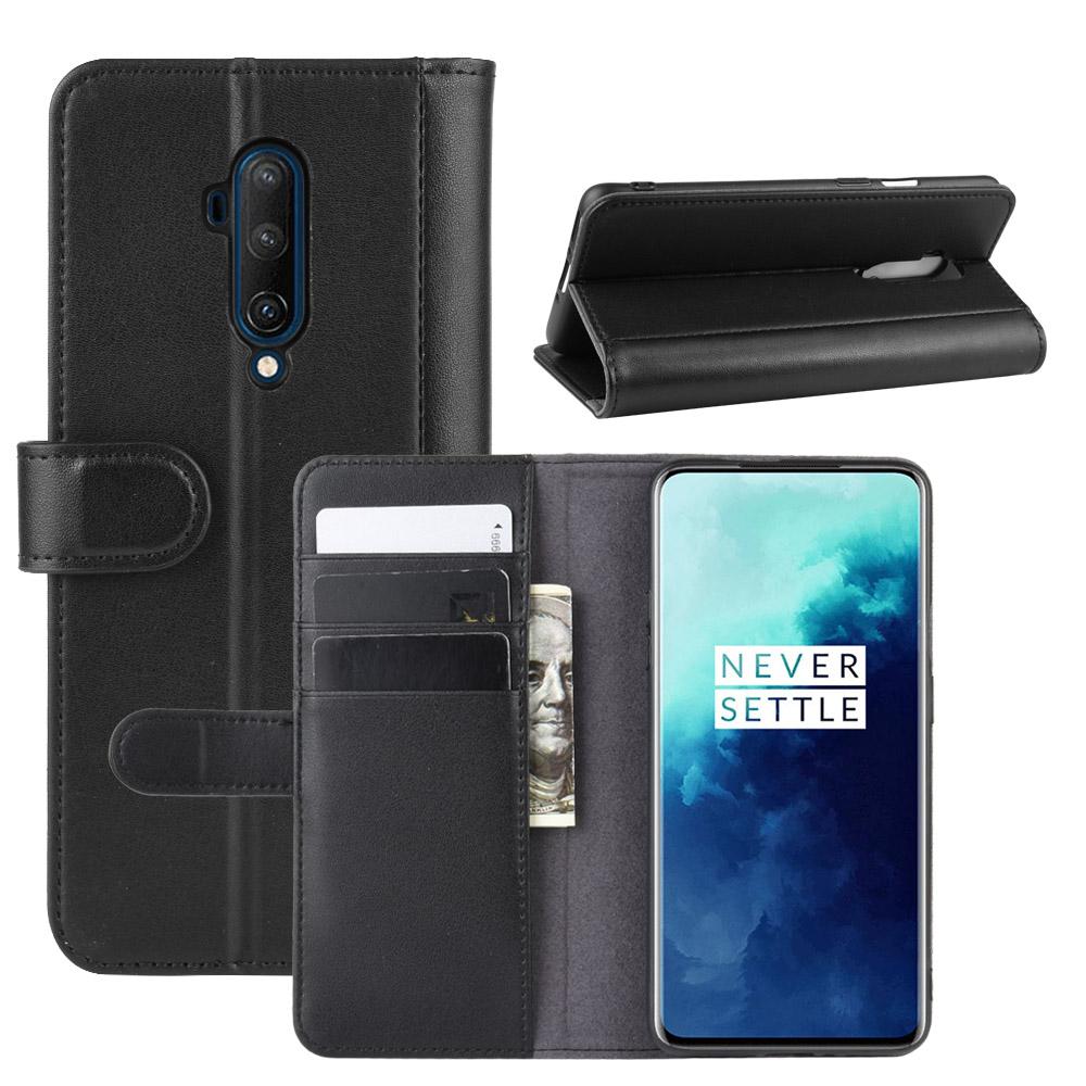 Custodia a portafoglio in vera pelle  OnePlus 7T Pro, Nero