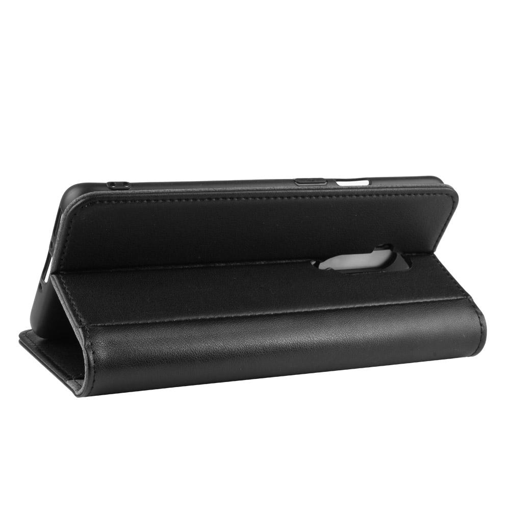 Custodia a portafoglio in vera pelle  OnePlus 7T Pro, Nero