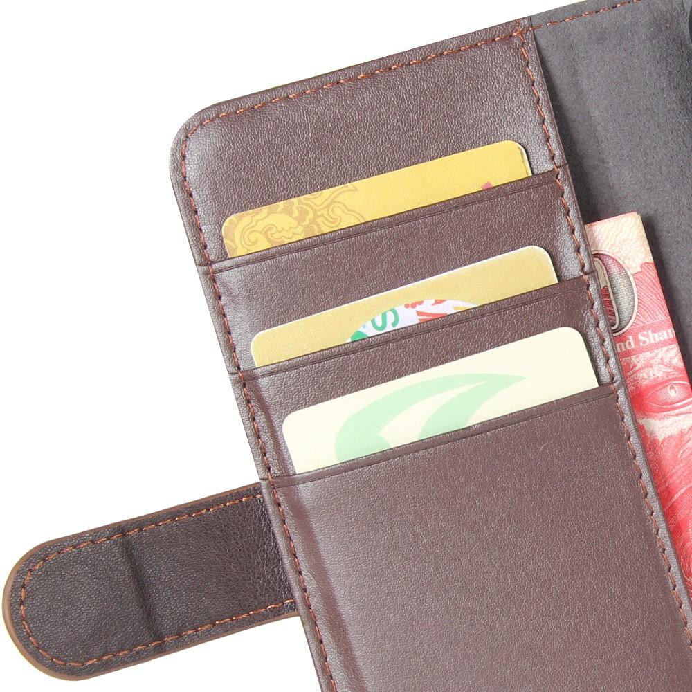 Custodia a portafoglio in vera pelle Samsung Galaxy S20, Marrone