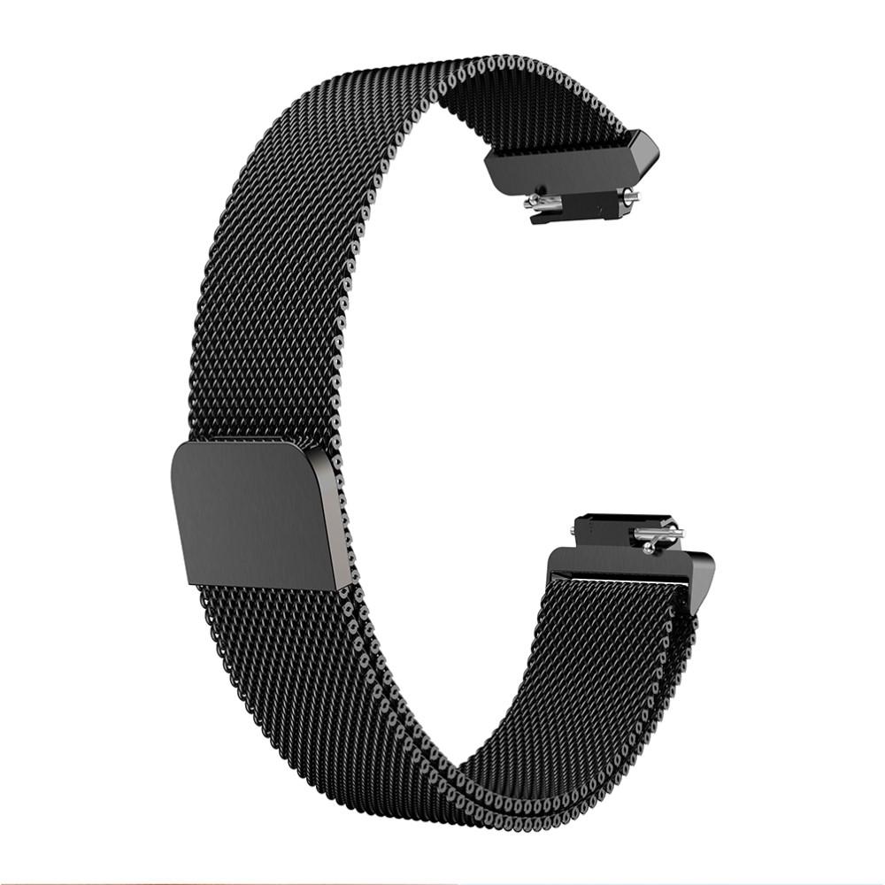 Cinturino in maglia milanese per Fitbit Inspire/Inspire HR/Inspire 2, Nero