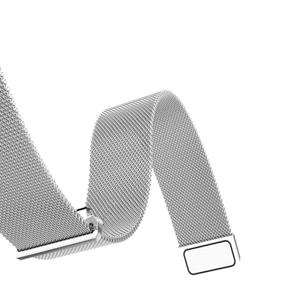 Cinturino in maglia milanese per Huawei Watch GT/GT 2 46mm/GT 2e, d'argento