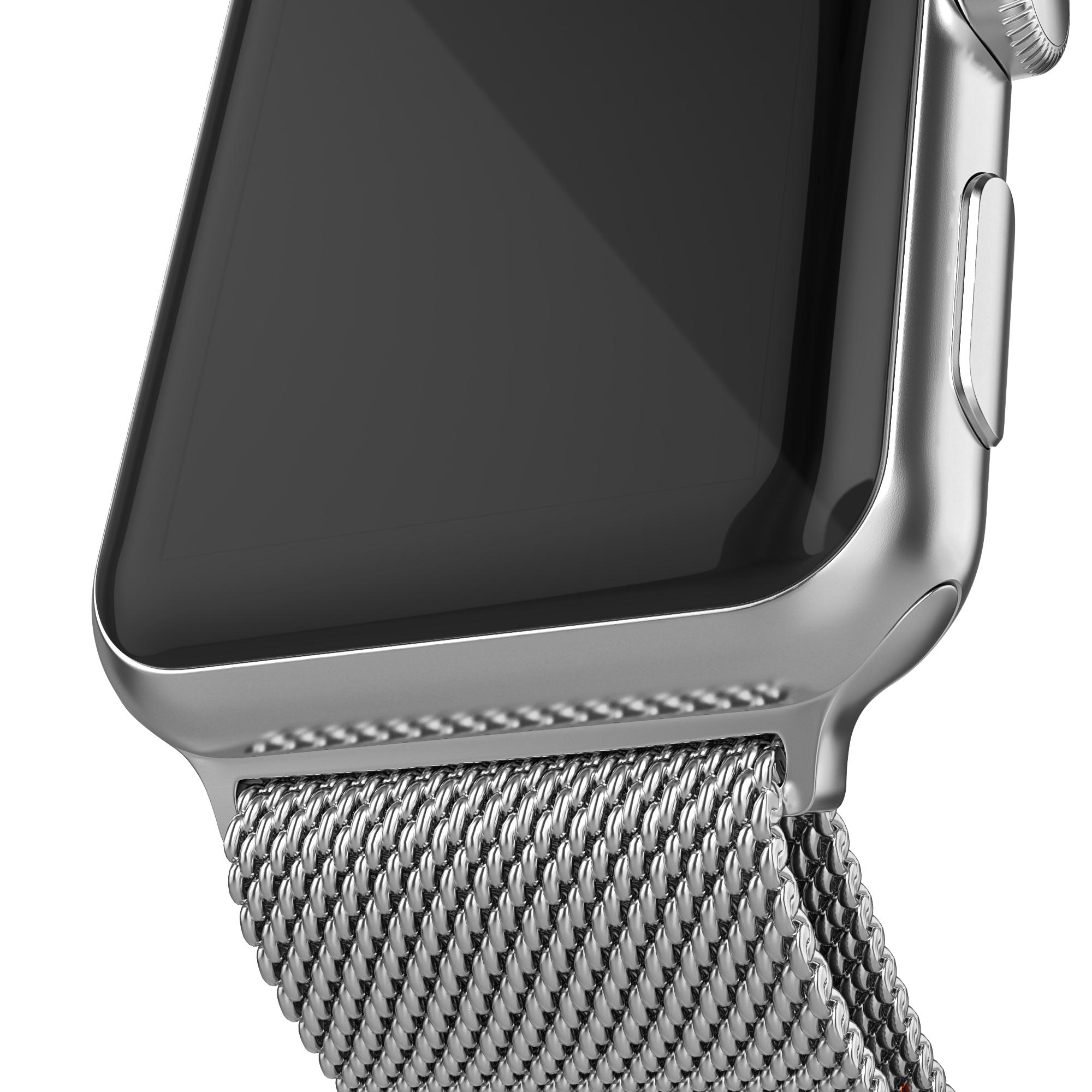 Cinturino in maglia milanese per Apple Watch SE 40mm, d'argento