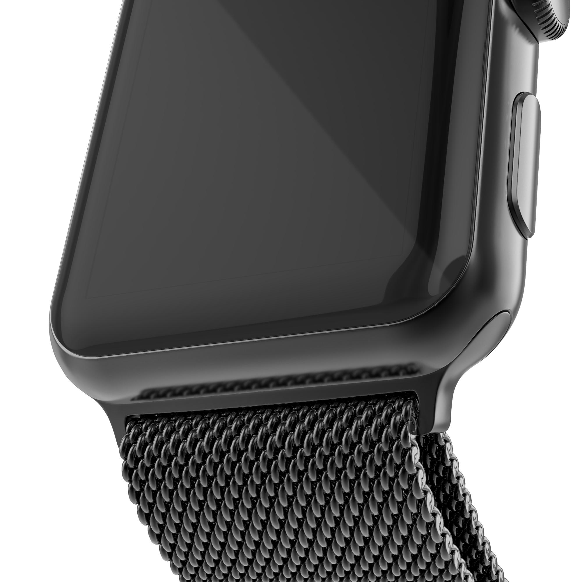 Cinturino in maglia milanese per Apple Watch 44mm, nero